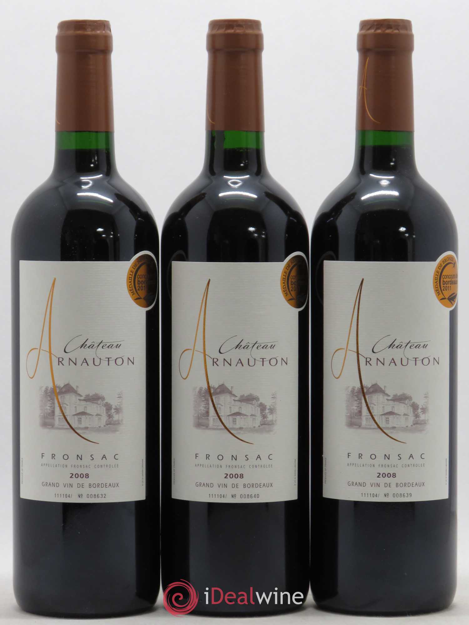 Fronsac (senza prezzo di riserva) 2008 - Lotto di 6 bottiglie - 1