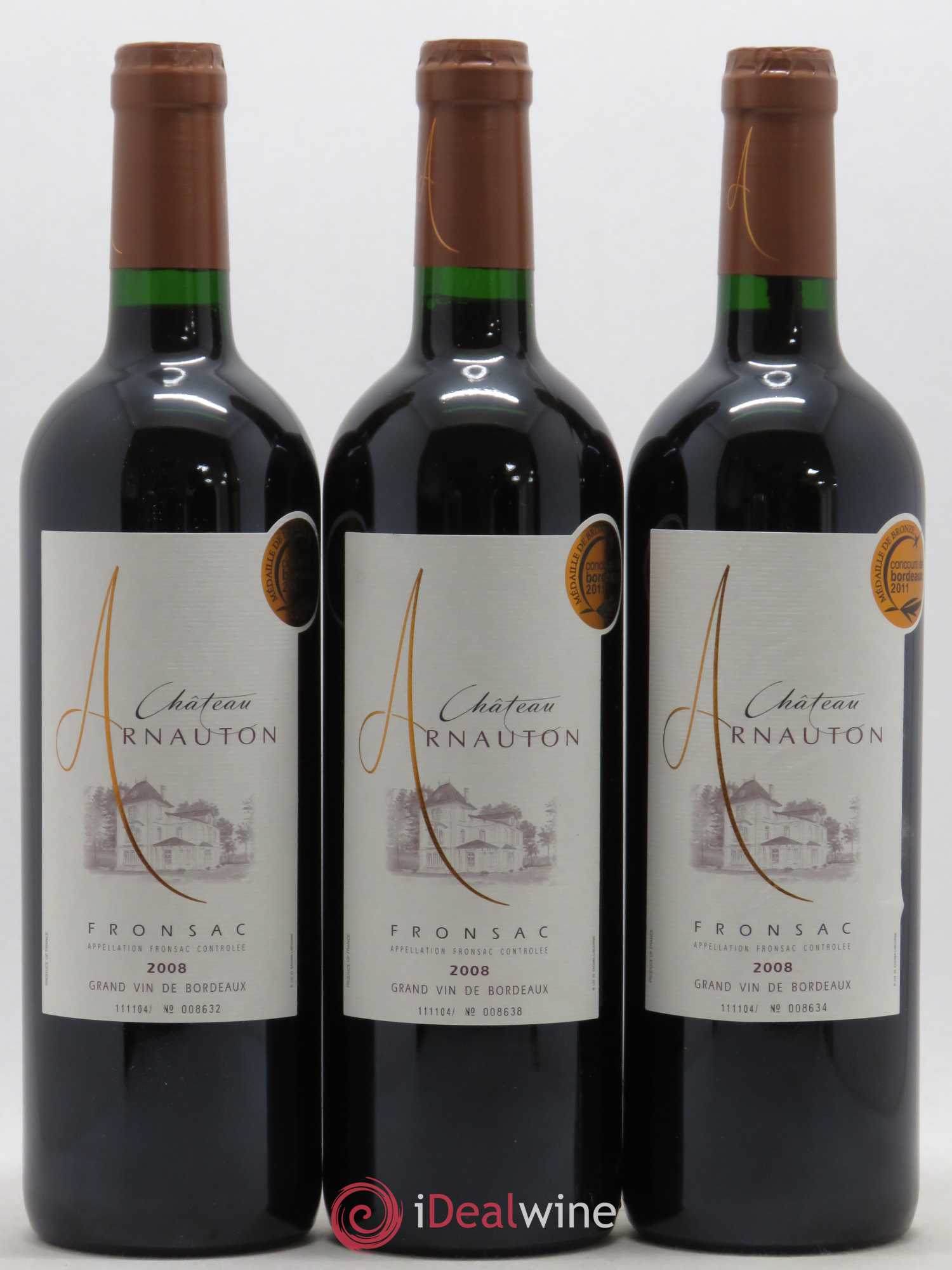 Fronsac (senza prezzo di riserva) 2008 - Lotto di 6 bottiglie - 2
