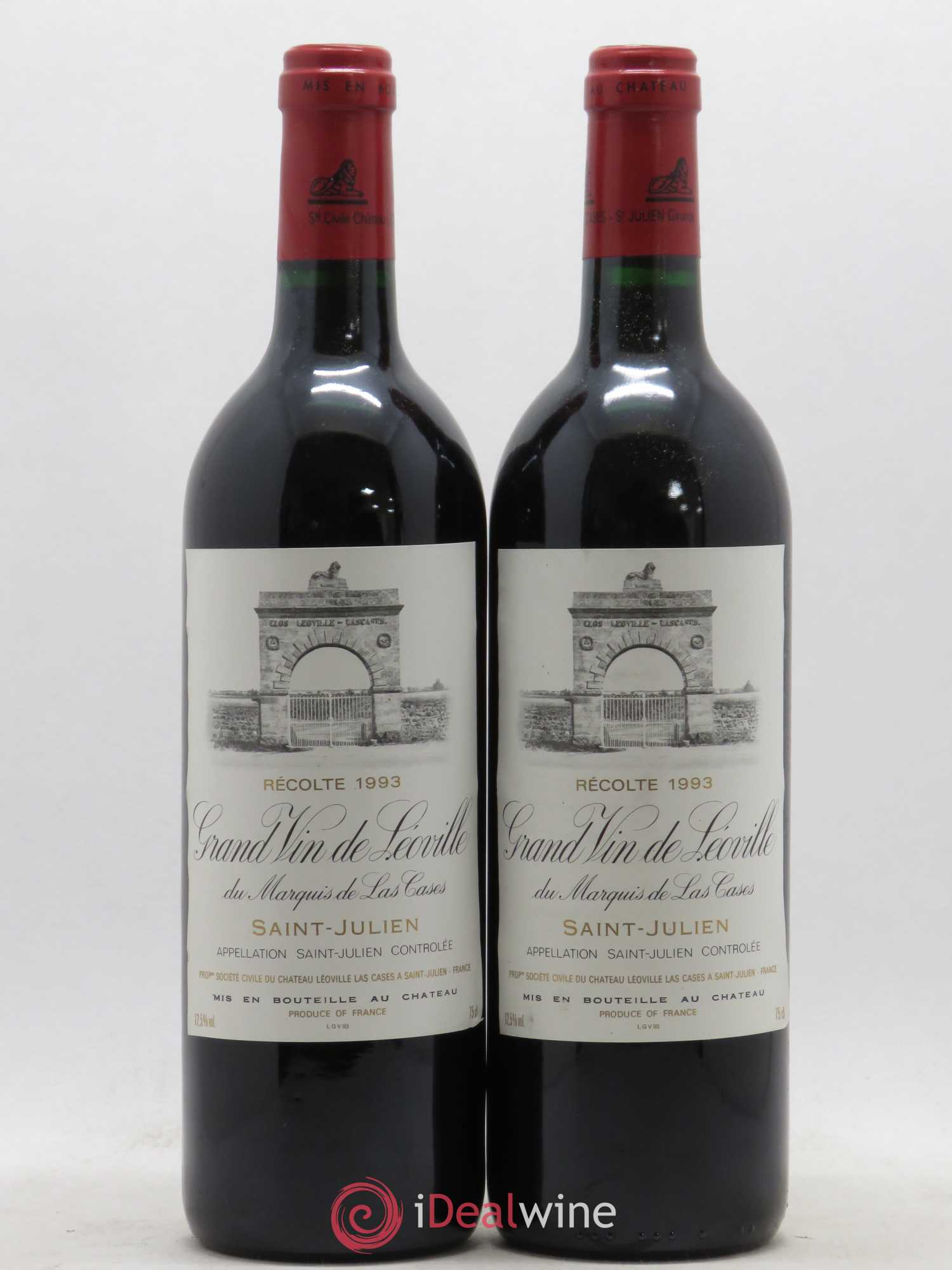 Château Léoville Las Cases 2ème Grand Cru Classé 1993 - Lot de 2 bouteilles - 0