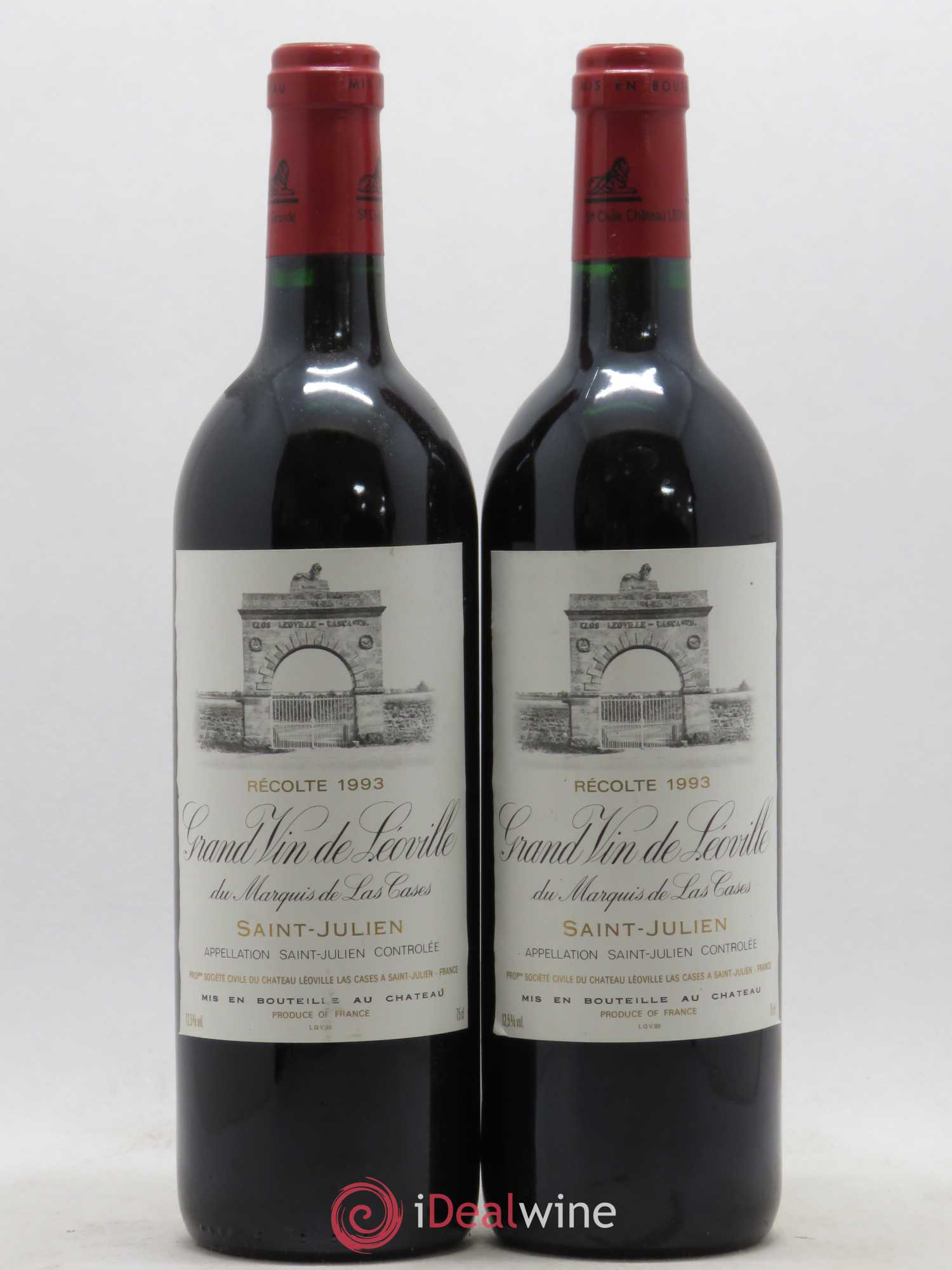Château Léoville Las Cases 2ème Grand Cru Classé 1993 - Lot de 2 bouteilles - 0
