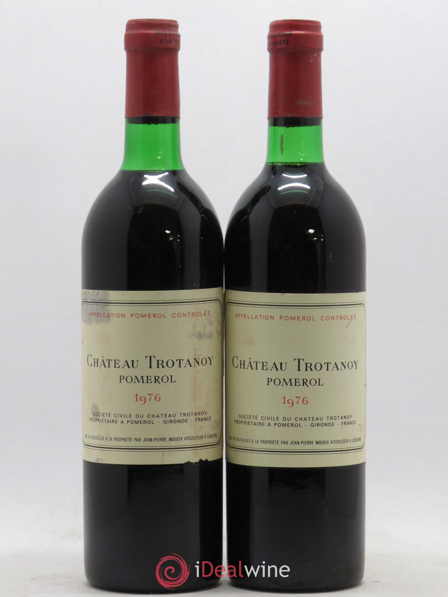Château Trotanoy 1976 - Lot de 2 bouteilles - 0