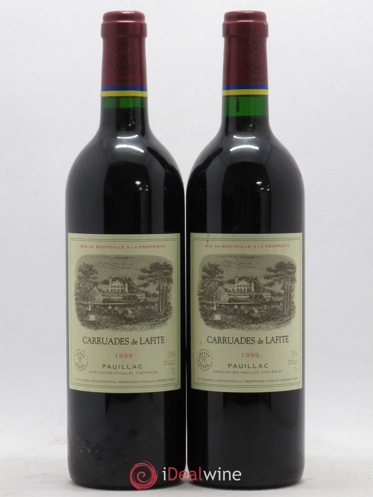 Carruades de Lafite Rothschild Second Vin 1999 - Lot de 2 bouteilles - 0
