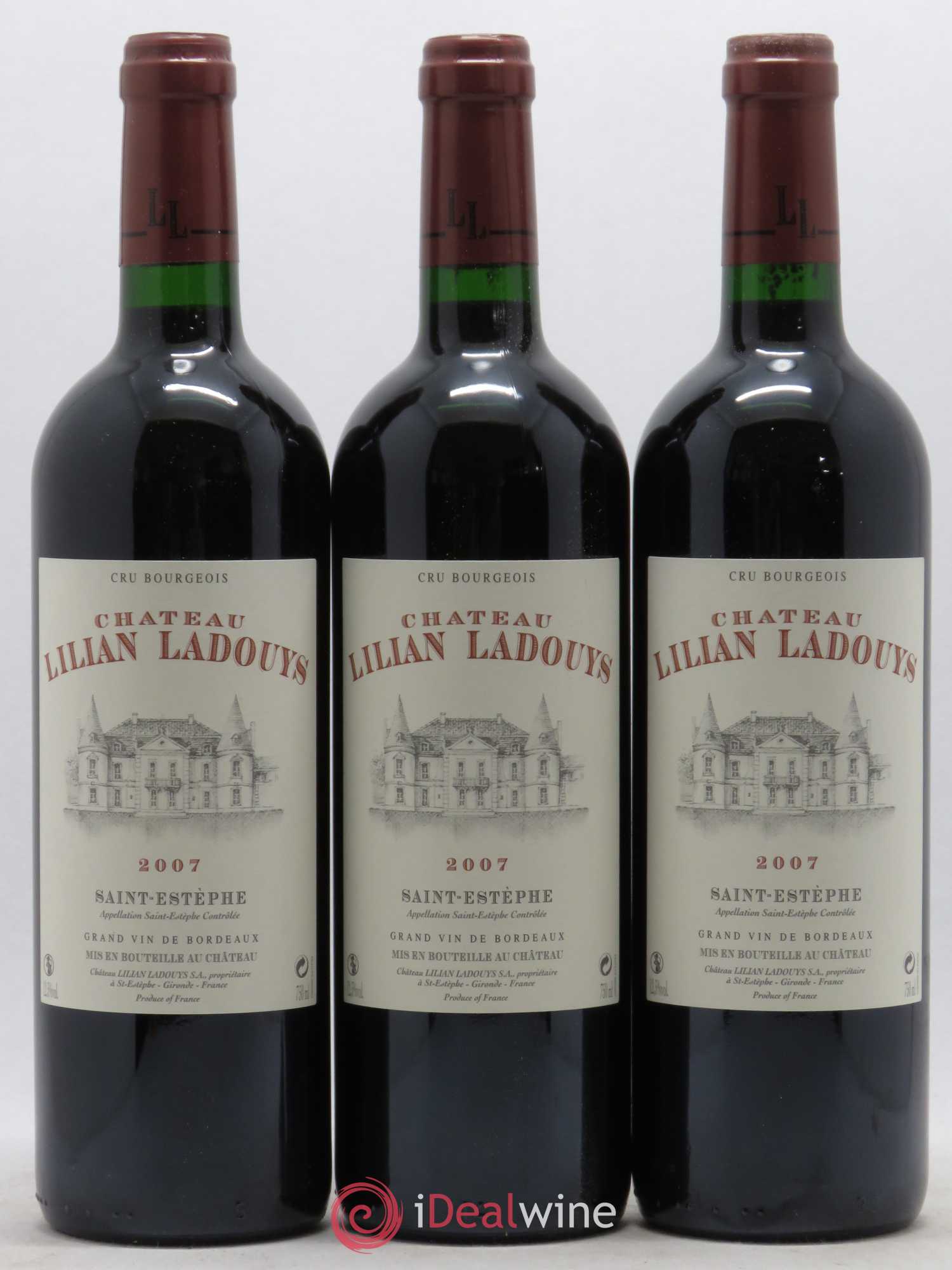 Château Lilian Ladouys Cru Bourgeois 2007 - Lot de 6 bouteilles - 1