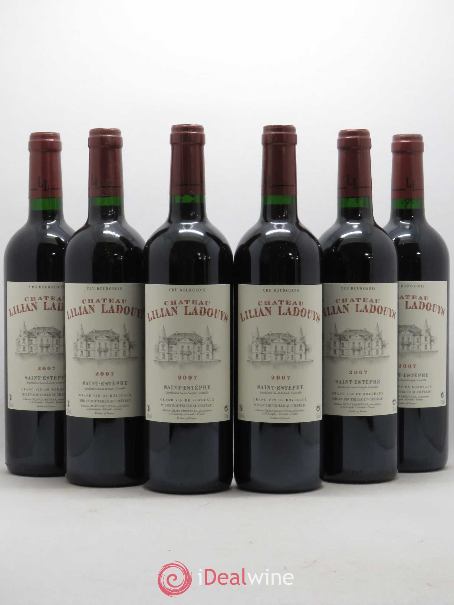 Château Lilian Ladouys Cru Bourgeois 2007 - Lot de 6 bouteilles - 0