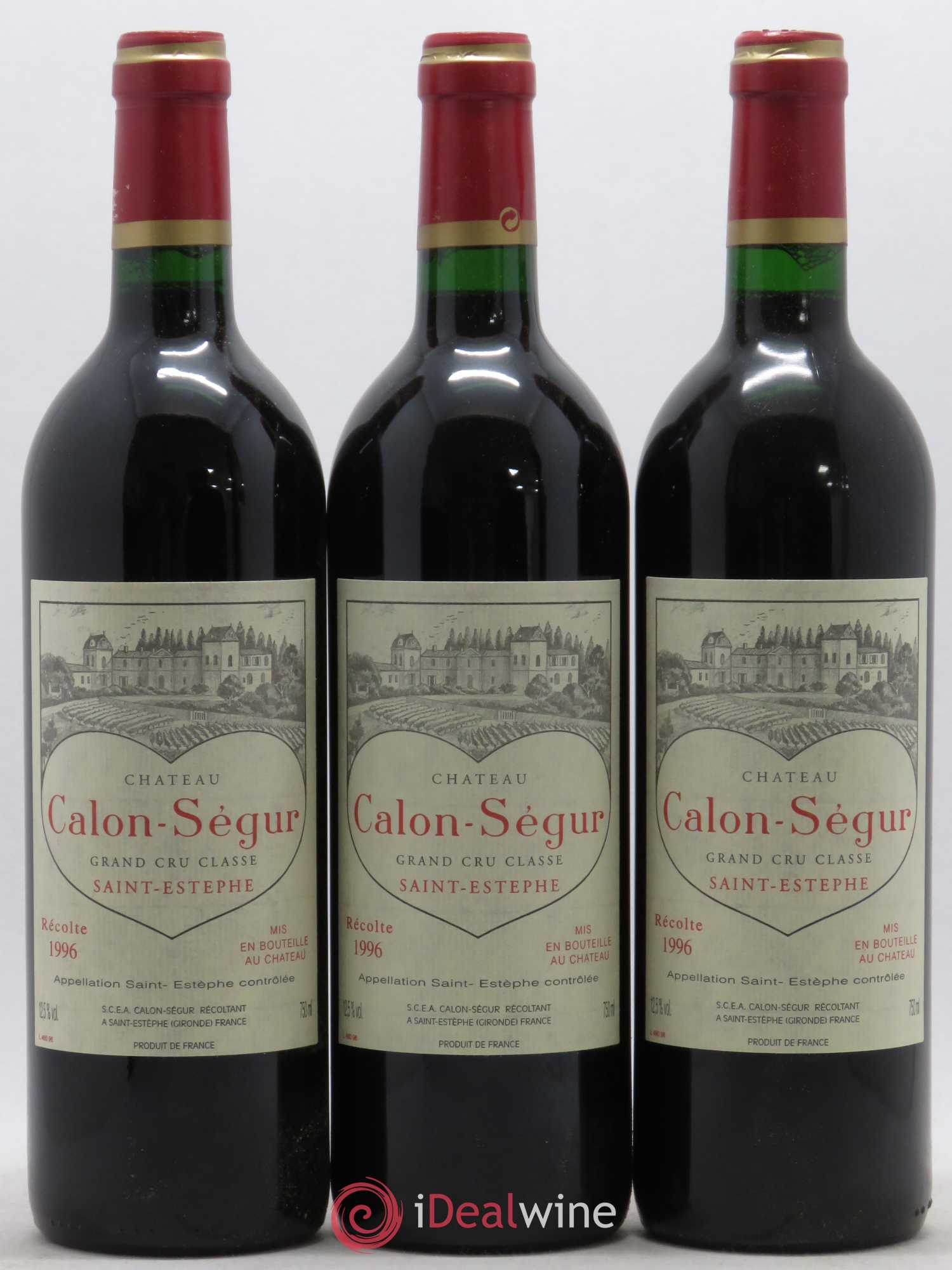 Château Calon Ségur 3ème Grand Cru Classé 1996 - Lot de 6 bouteilles - 2