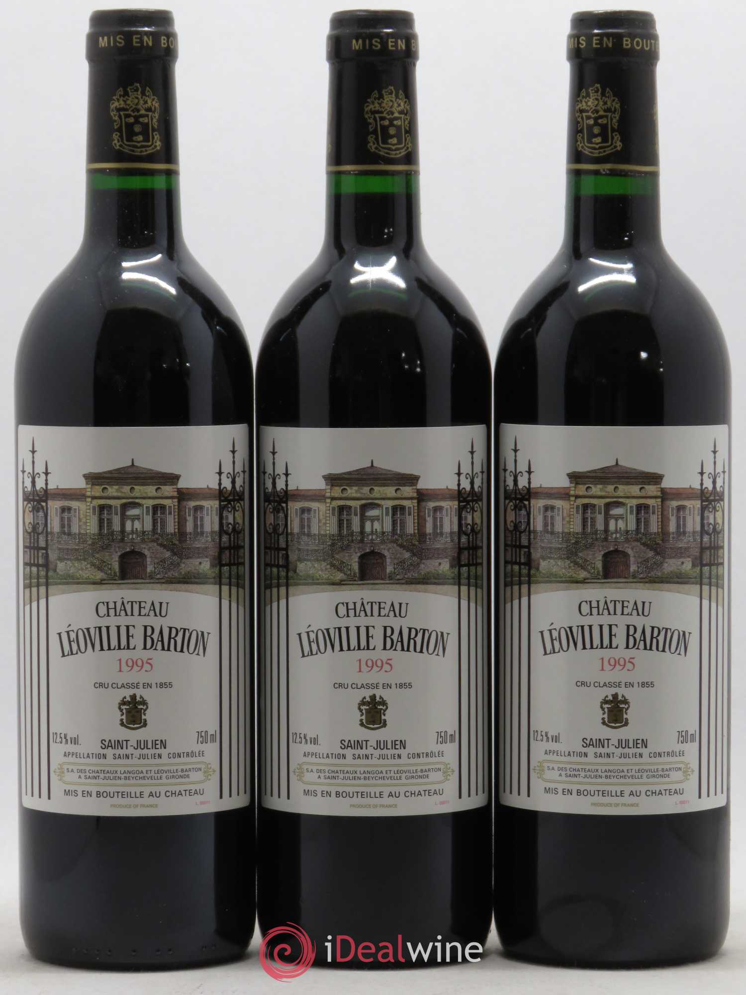 Château Léoville Barton 2ème Grand Cru Classé 1995 - Lot de 12 bouteilles - 2