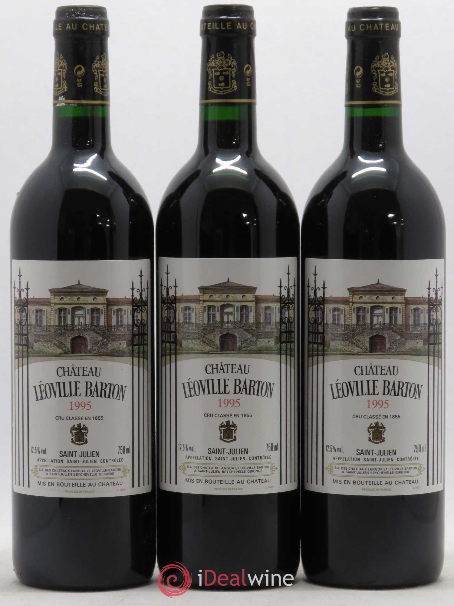 Château Léoville Barton 2ème Grand Cru Classé 1995 - Lot de 12 bouteilles - 3