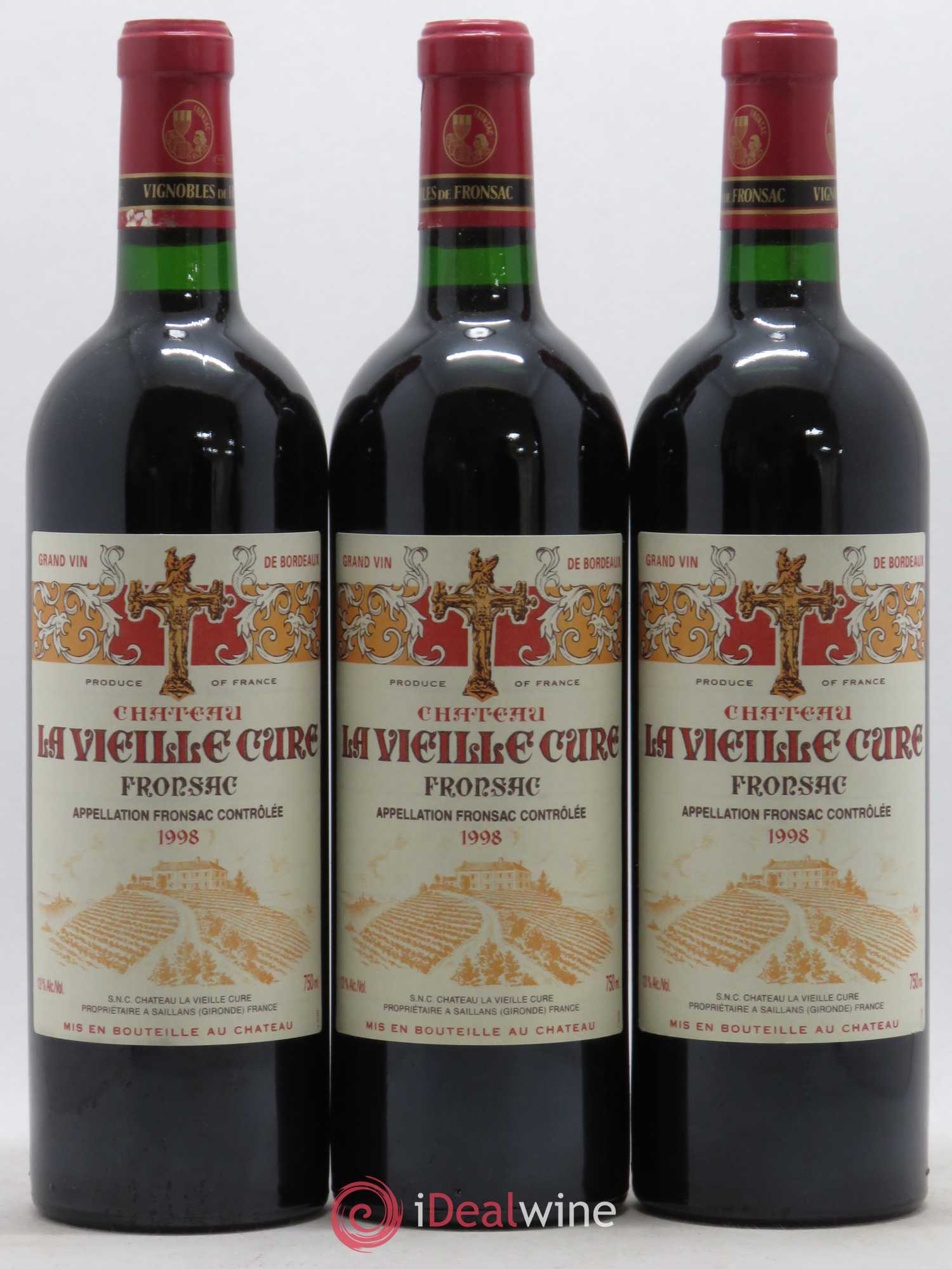 Château La Vieille Cure (sans prix de réserve) 1998 - Lot de 12 bouteilles - 3