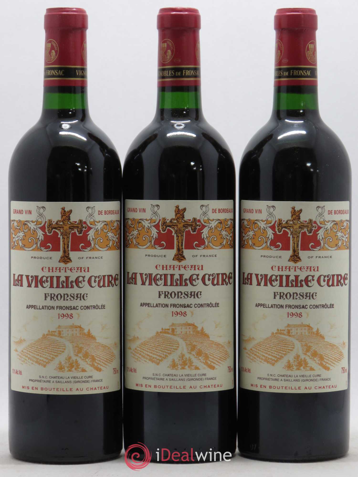 Château La Vieille Cure (sans prix de réserve) 1998 - Lot de 12 bouteilles - 4