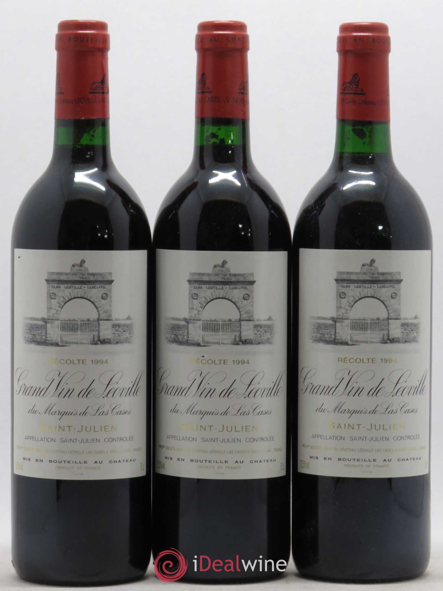 Château Léoville Las Cases 2ème Grand Cru Classé 1994 - Lot de 3 bouteilles - 0