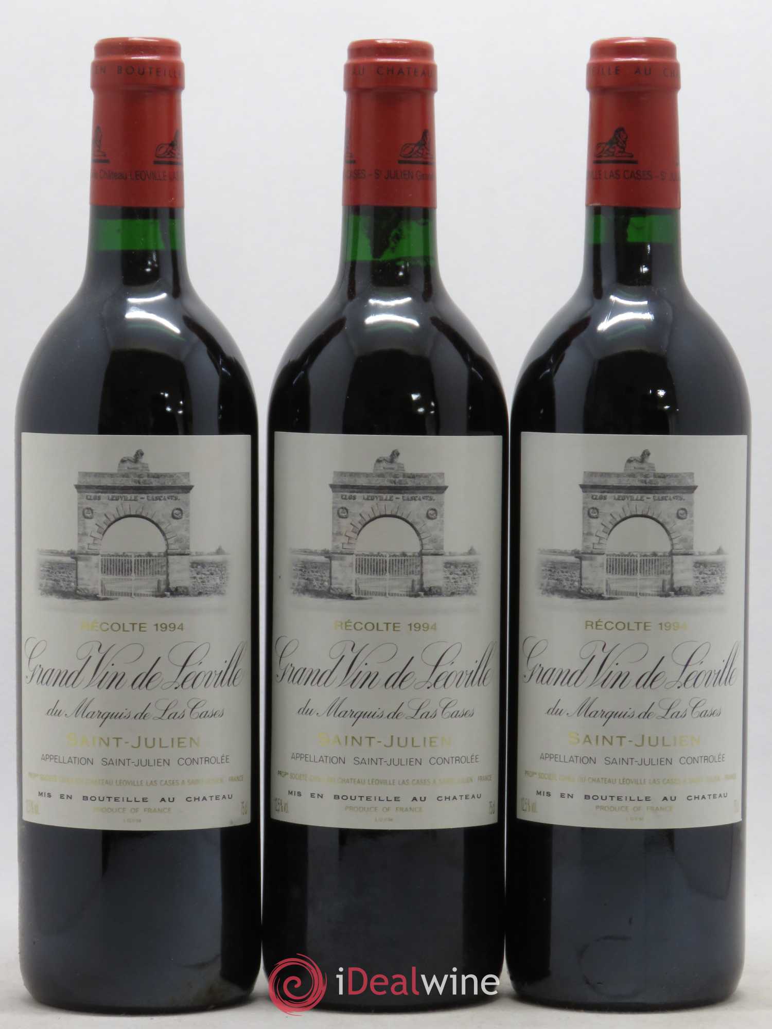 Château Léoville Las Cases 2ème Grand Cru Classé 1994 - Lot de 3 bouteilles - 0