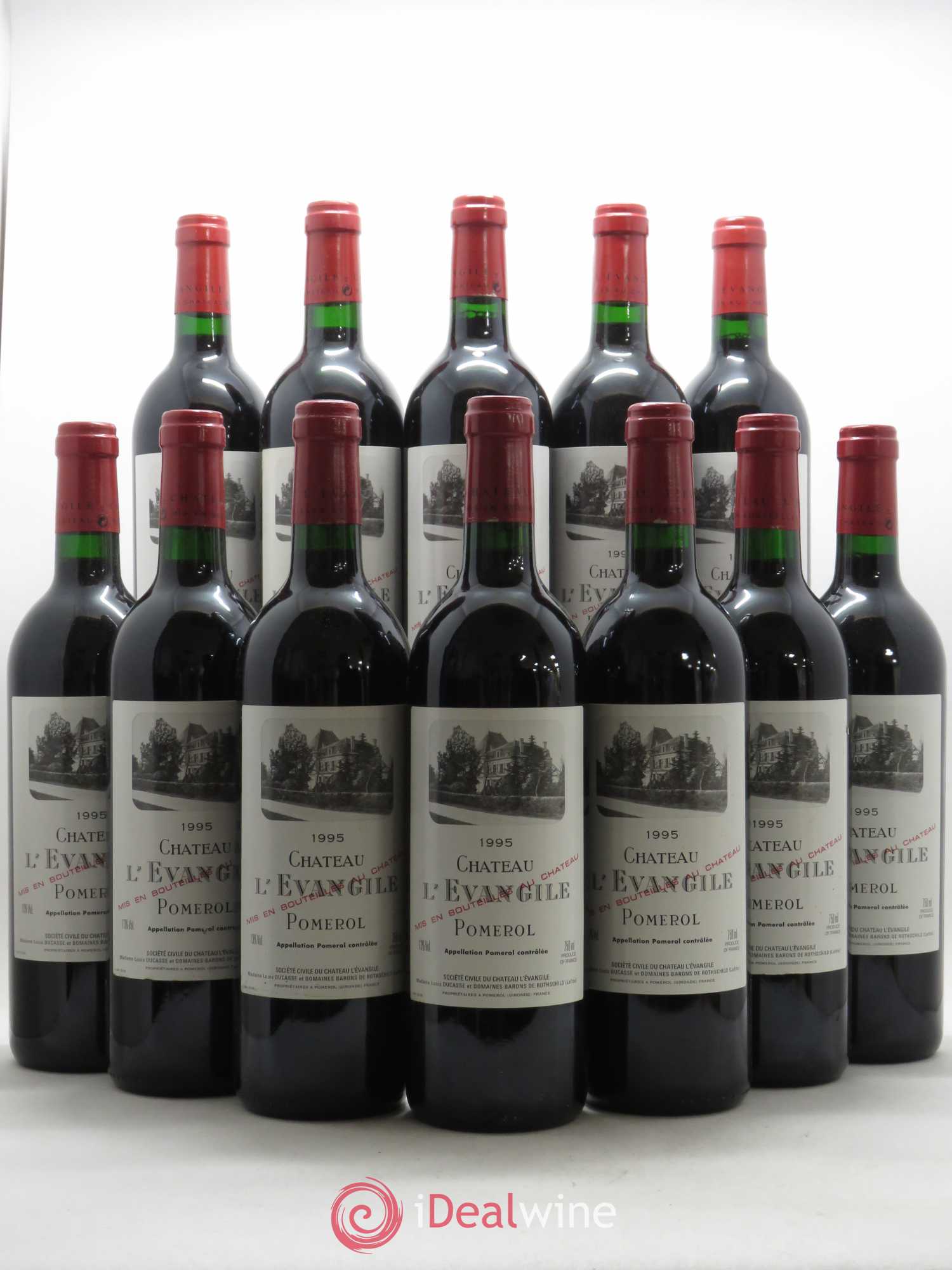 Château l' Évangile 1995 - Lot de 12 bouteilles - 0