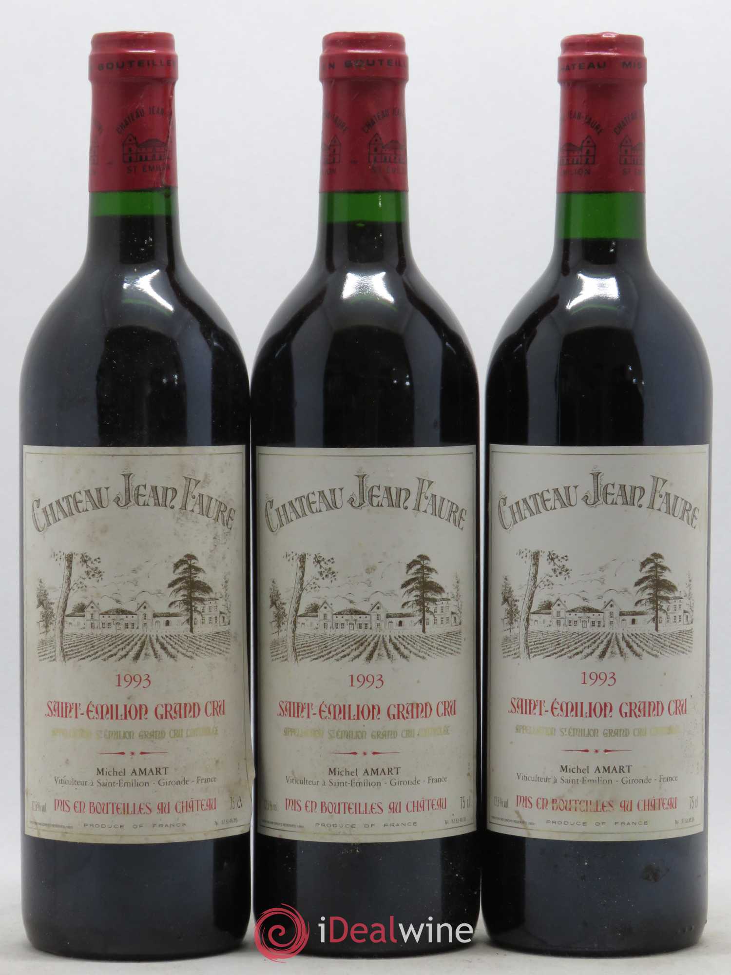 Château Jean Faure Grand Cru Classé (sans prix de réserve) 1993 - Lot de 6 bouteilles - 1