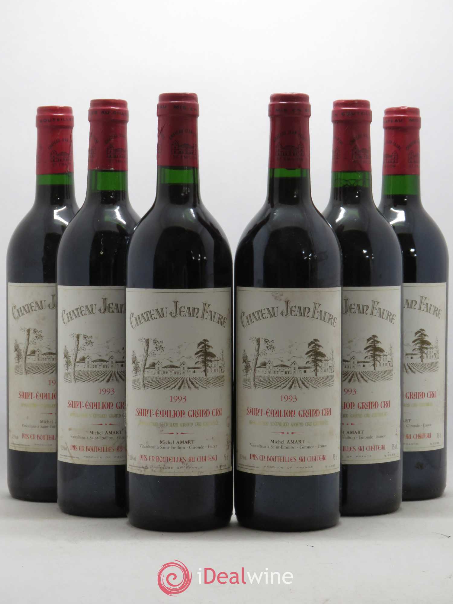 Château Jean Faure Grand Cru Classé (sans prix de réserve) 1993 - Lot de 6 bouteilles - 0