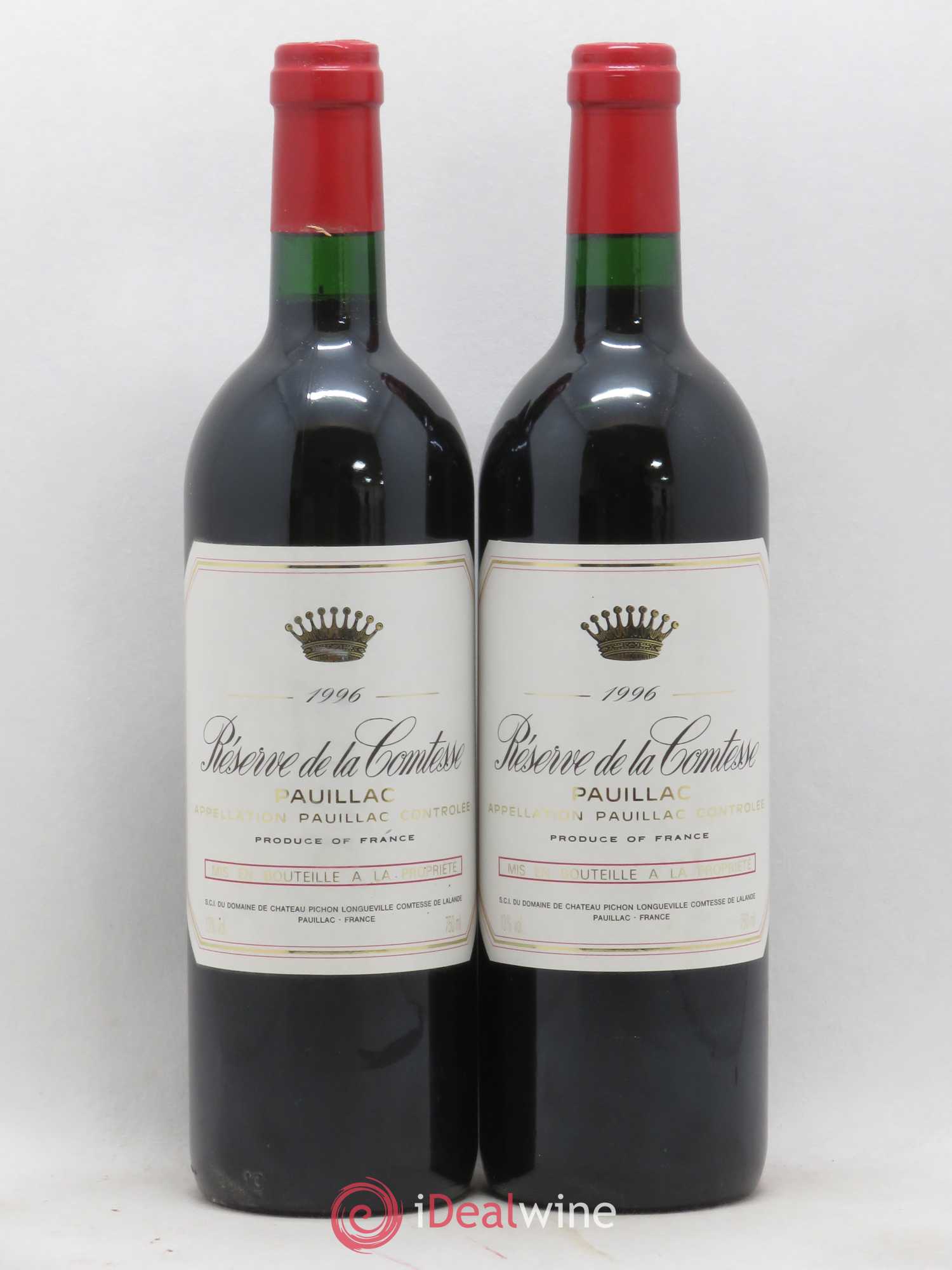 Réserve de la Comtesse Second Vin 1996 - Lot de 2 bouteilles - 0