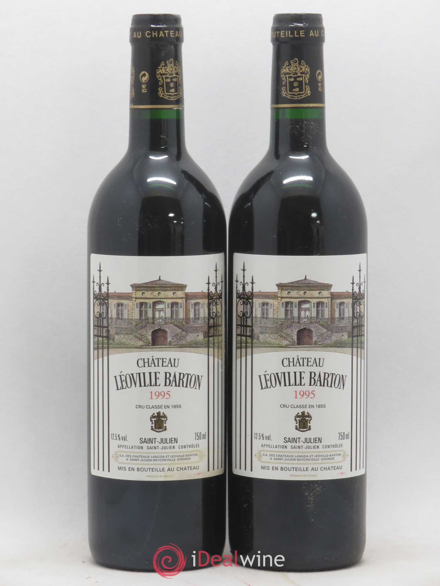 Château Léoville Barton 2ème Grand Cru Classé 1995 - Lot de 2 bouteilles - 0