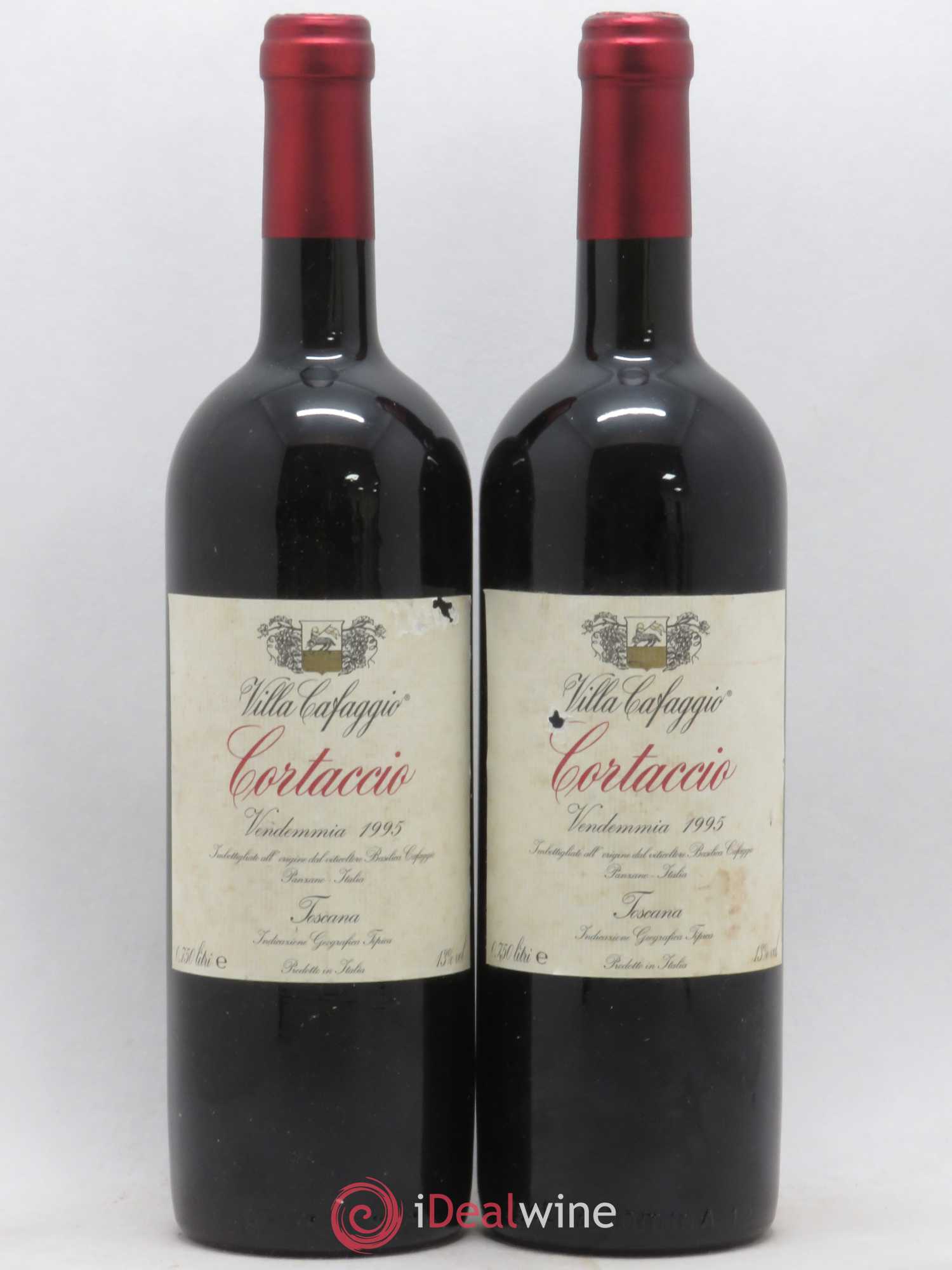 Toscana IGT Villa Cafaggio Basilico Del Cortaccio 1995 - Posten von 2 Flaschen - 0