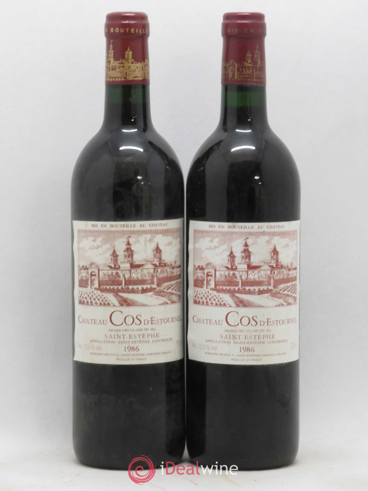 Cos d'Estournel 2ème Grand Cru Classé 1986 - Lot de 2 bouteilles - 0