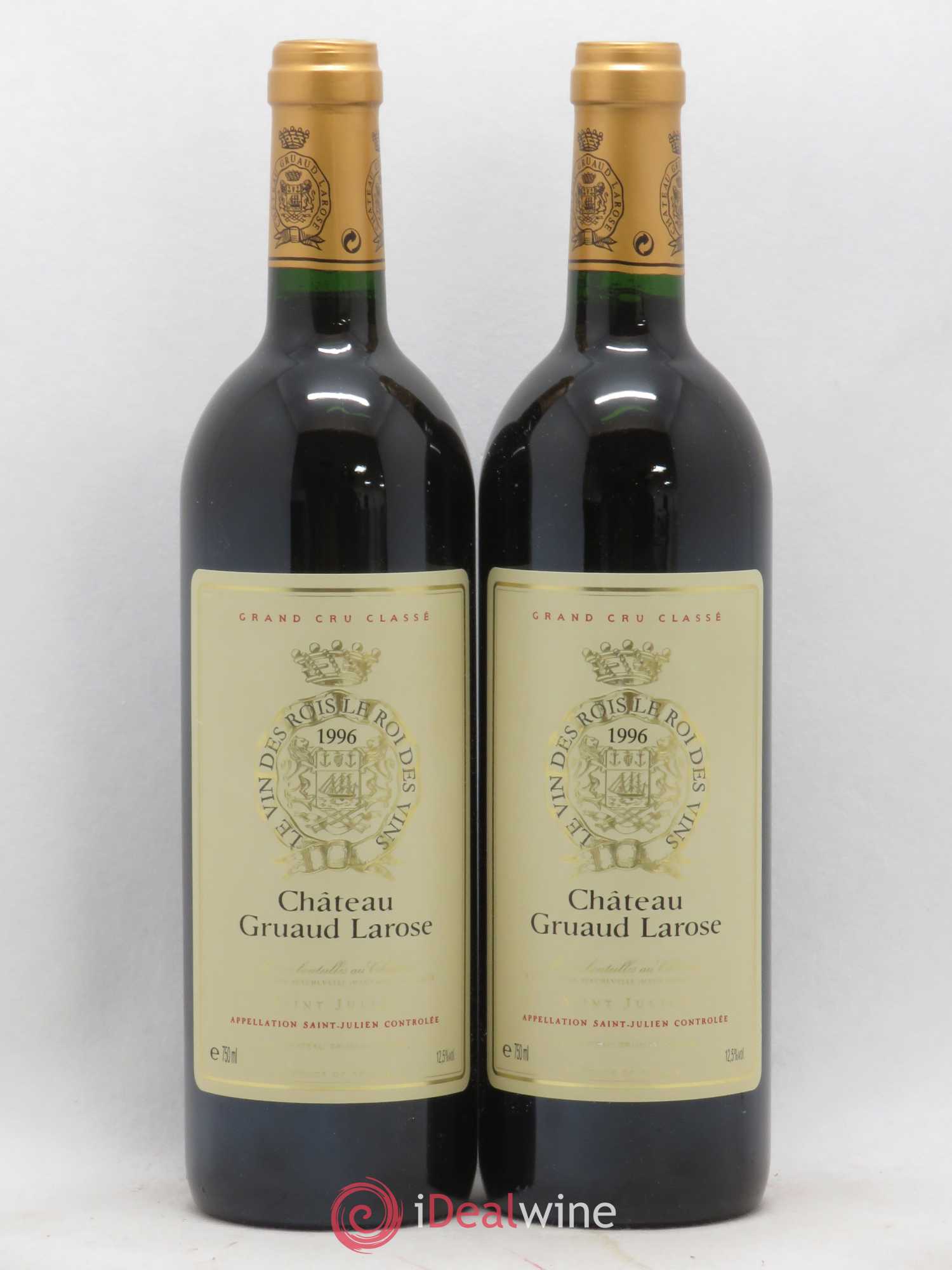 Château Gruaud Larose 2ème Grand Cru Classé 1996 - Lot de 2 bouteilles - 0