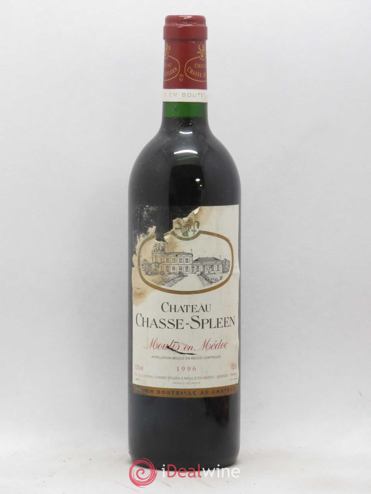 Château Chasse Spleen 1996 - Lot de 1 bouteille - 0