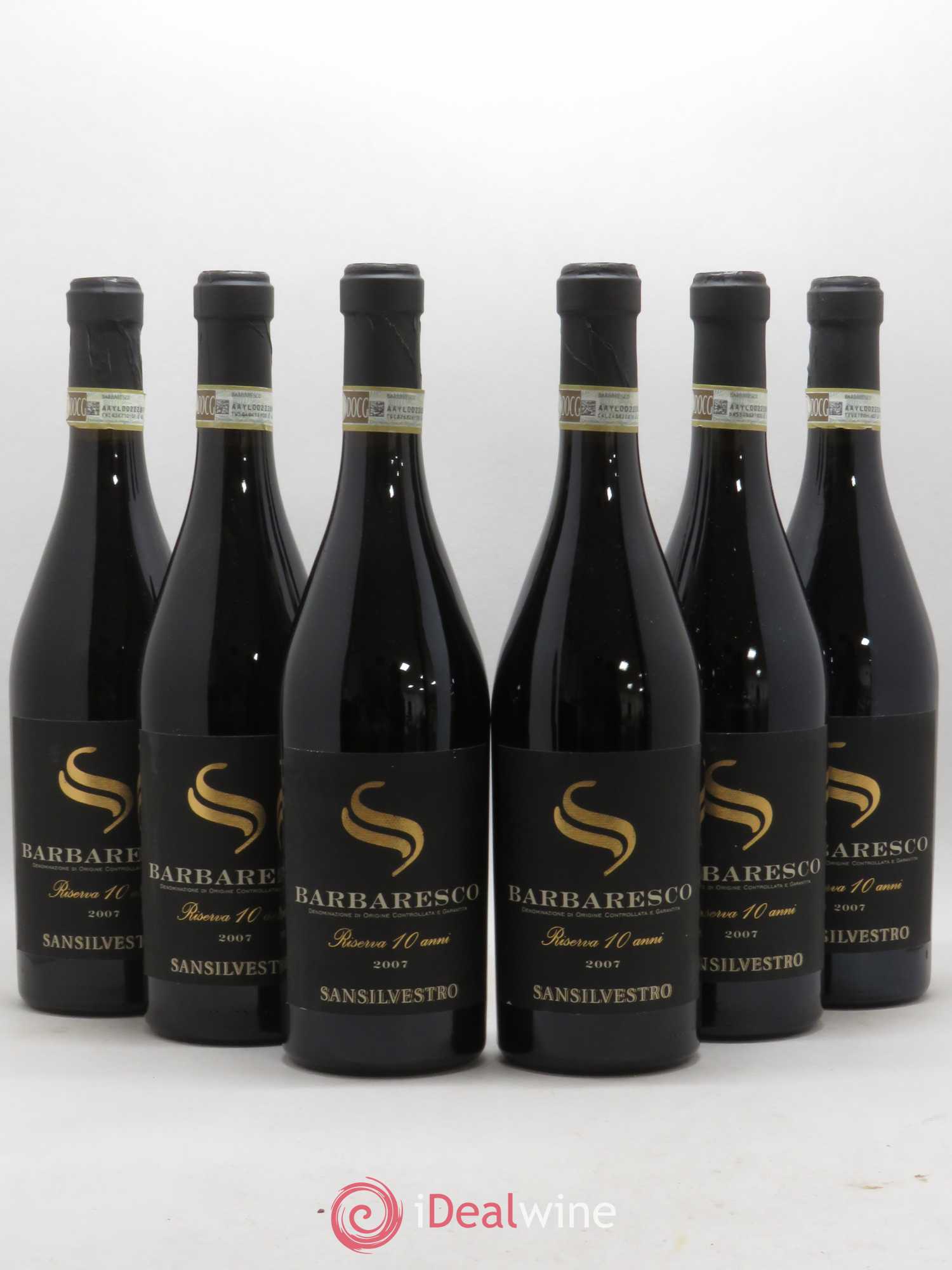 Barbaresco DOCG Sansilvestro Riserva 10 anni 2007 - Lot de 6 bouteilles - 0