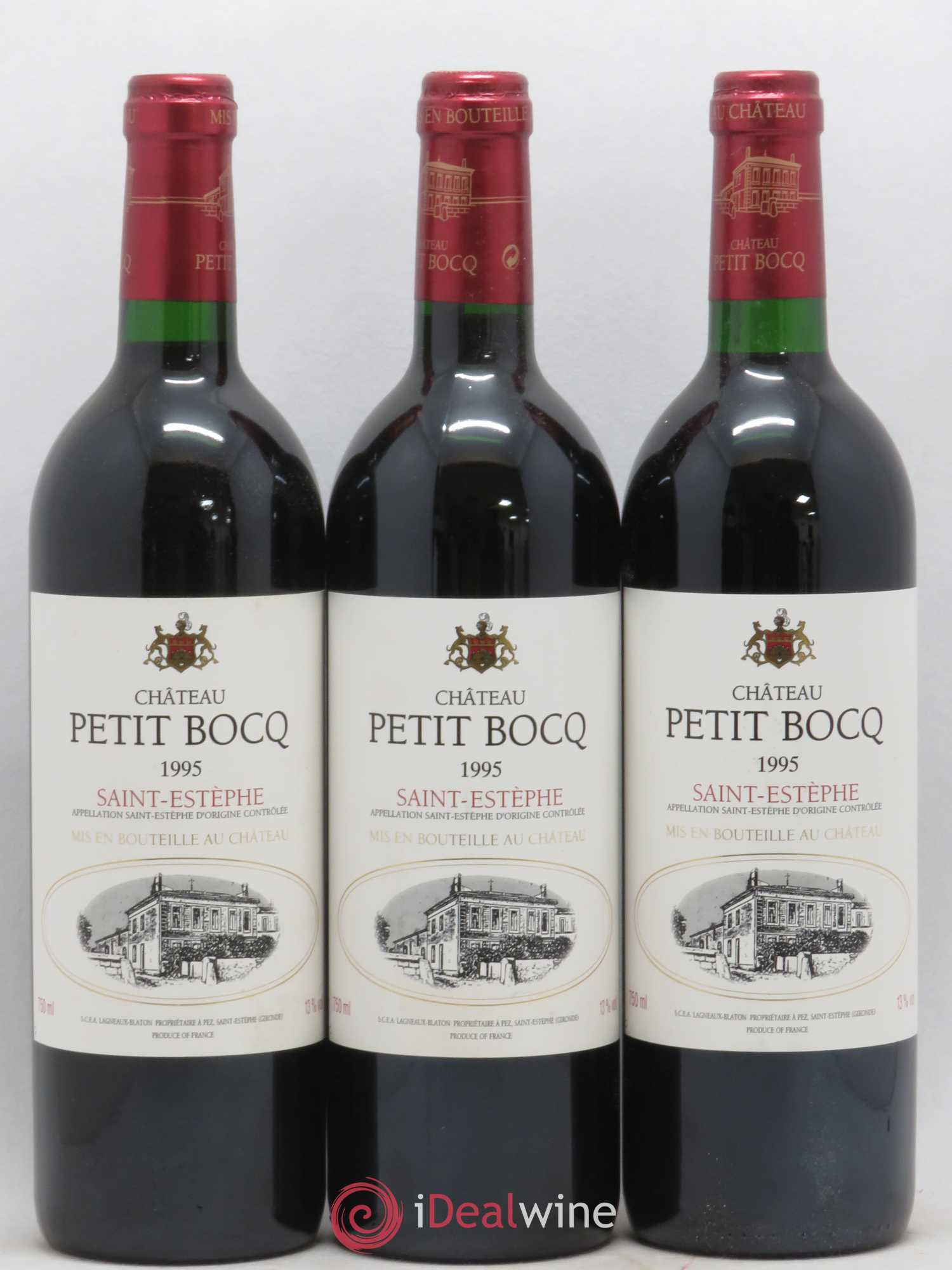 Château Petit Bocq Cru Bourgeois 1995 - Lot de 12 bouteilles - 1