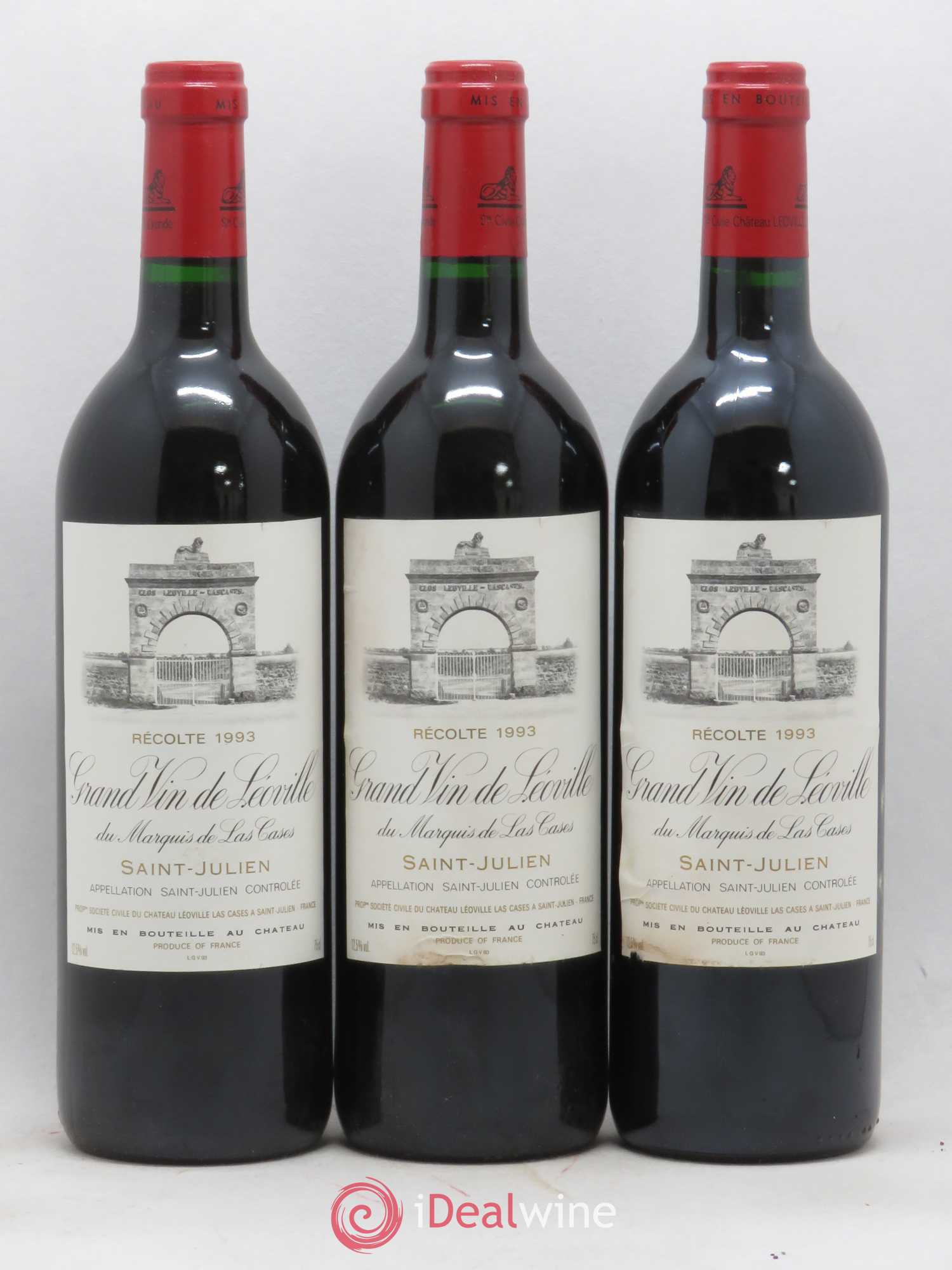 Château Léoville Las Cases 2ème Grand Cru Classé 1993 - Lot de 12 bouteilles - 3