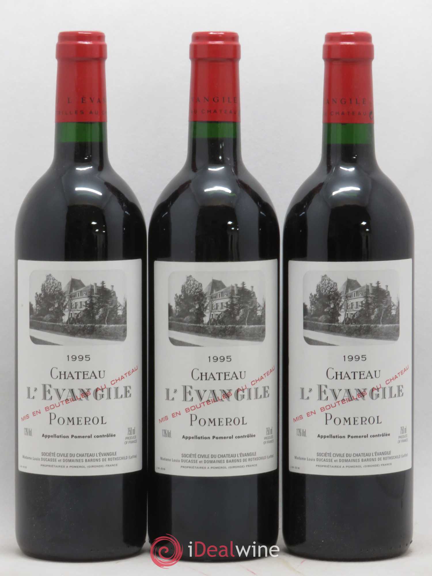 Château l' Évangile 1995 - Lot de 12 bouteilles - 1