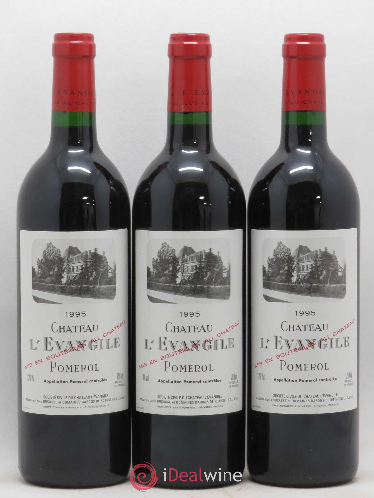 Château l' Évangile 1995 - Lot de 12 bouteilles - 2
