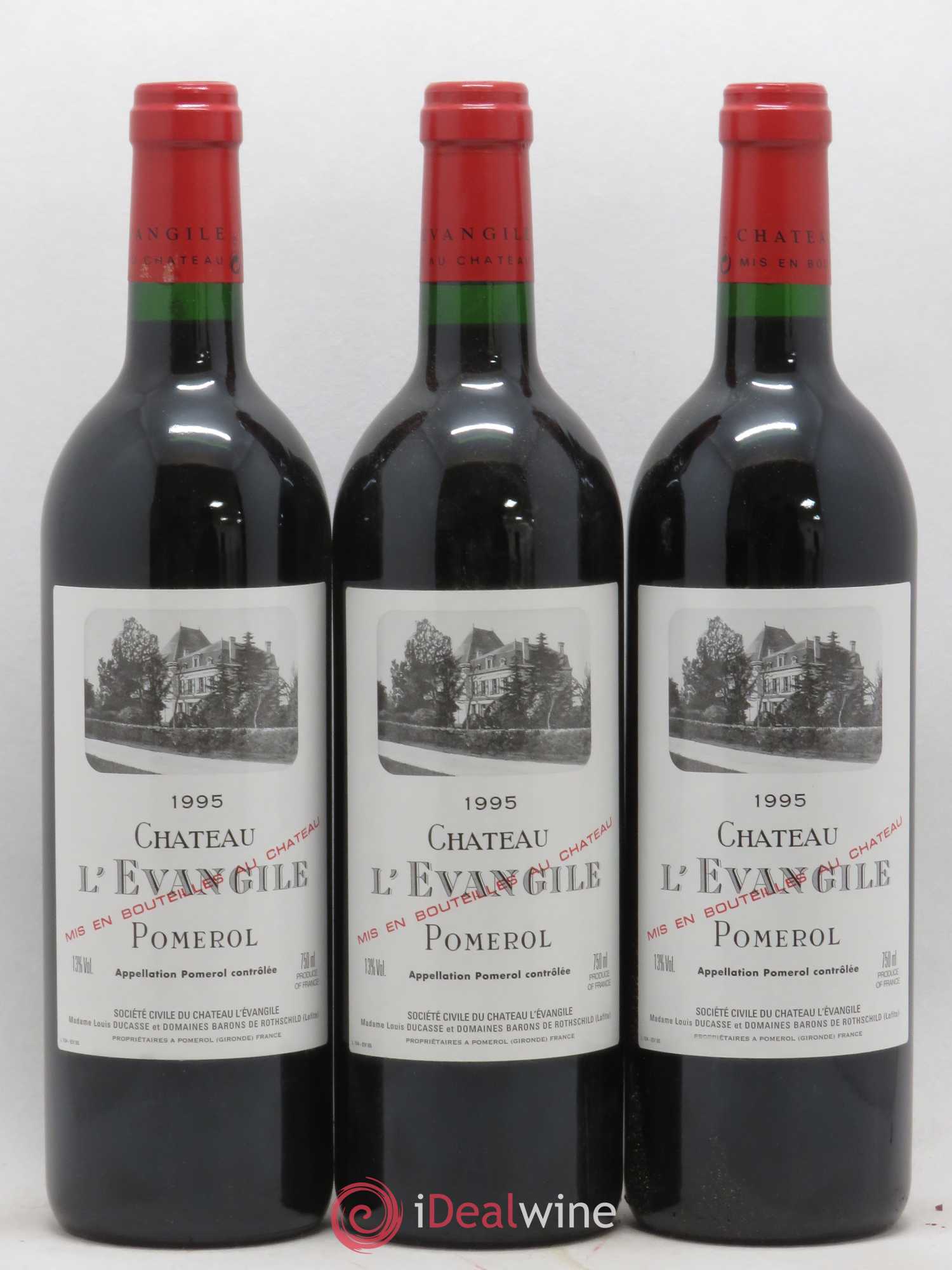 Château l' Évangile 1995 - Lot de 12 bouteilles - 4