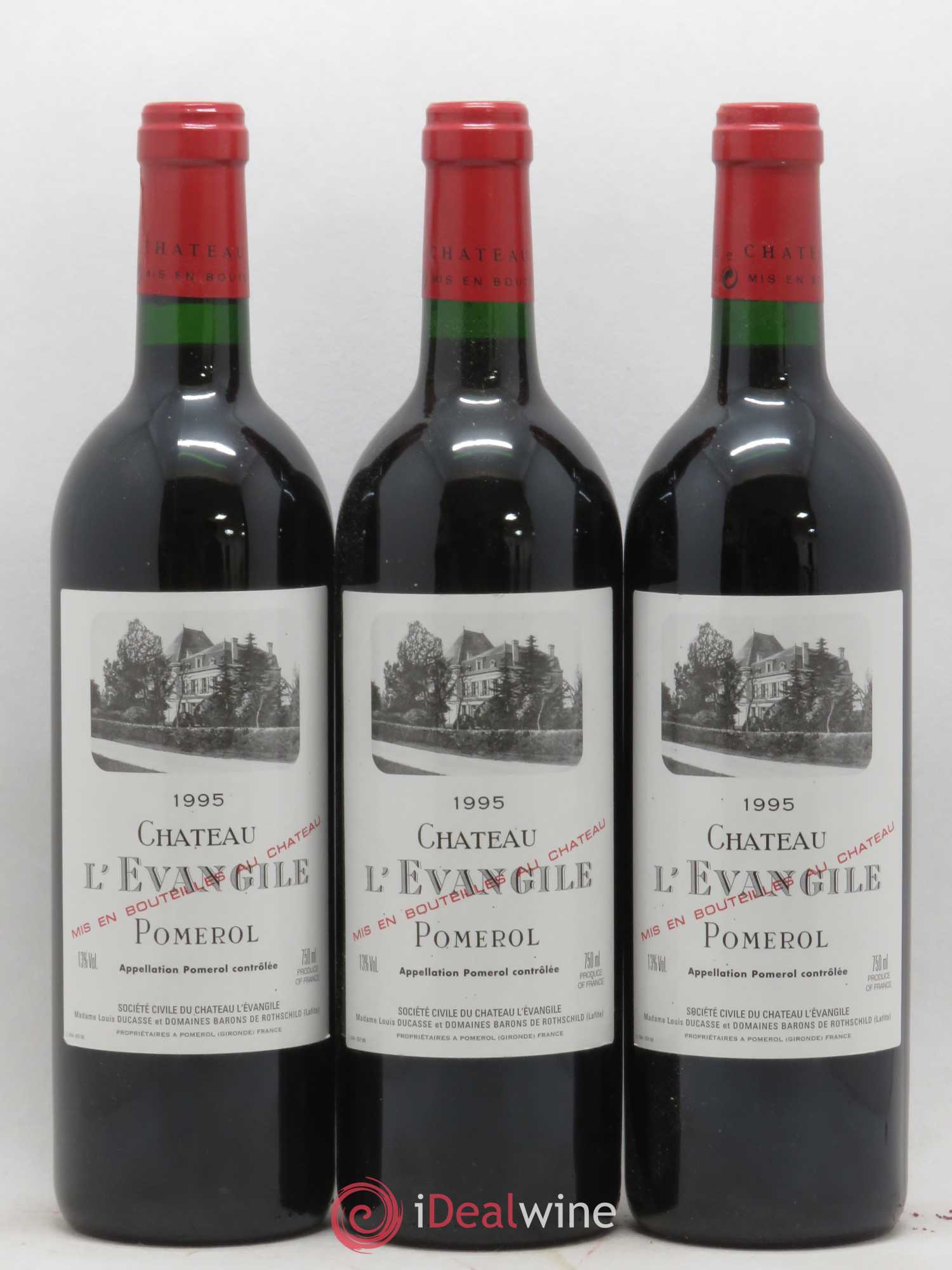 Château l' Évangile 1995 - Lot de 12 bouteilles - 1