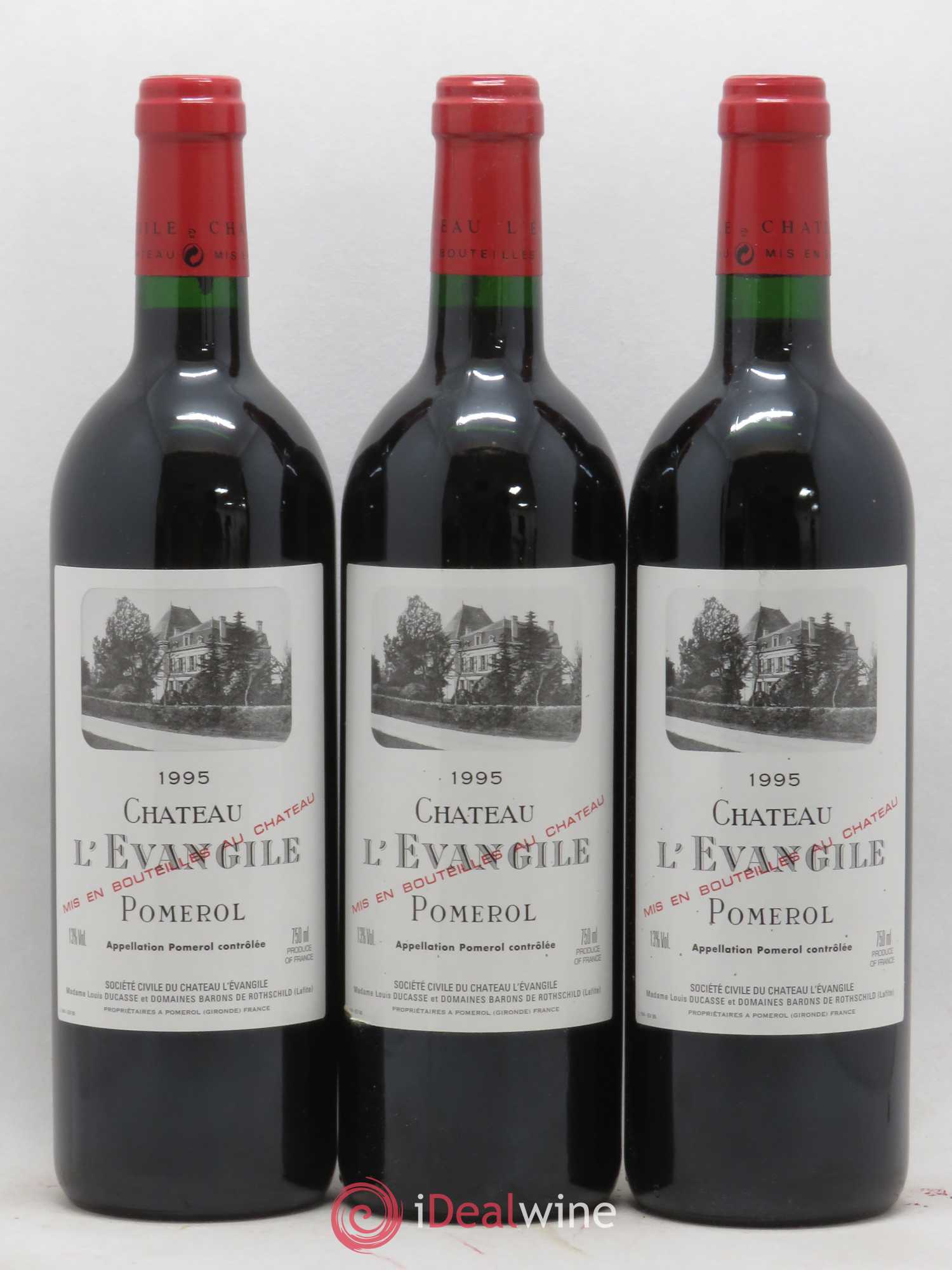 Château l' Évangile 1995 - Lot de 12 bouteilles - 2