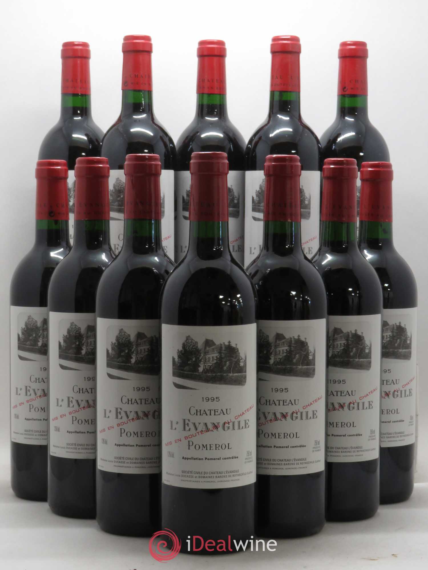 Château l' Évangile 1995 - Lot de 12 bouteilles - 0