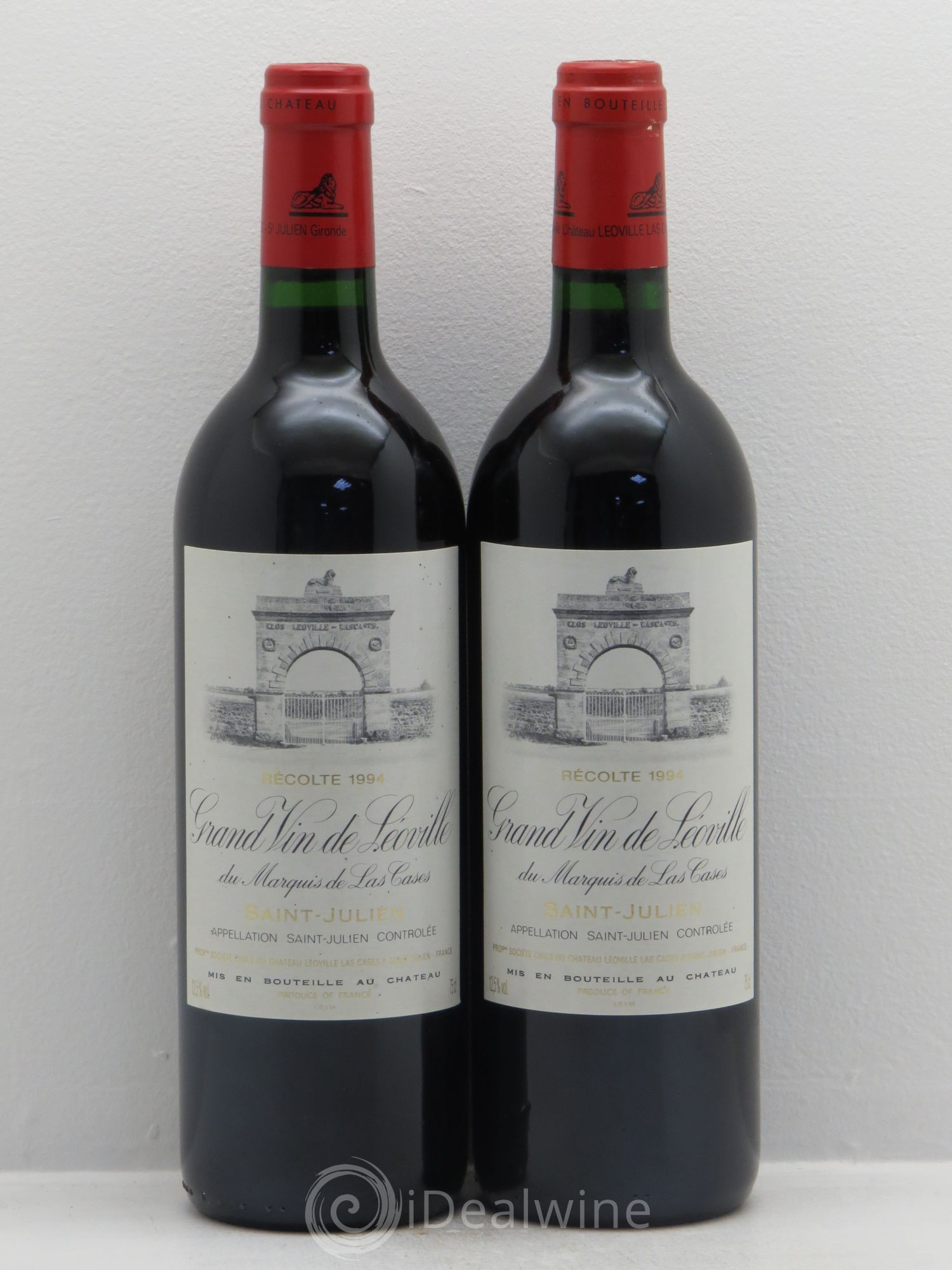 Château Léoville Las Cases 2ème Grand Cru Classé (sans prix de réserve) 1994 - Lot de 2 bouteilles - 0