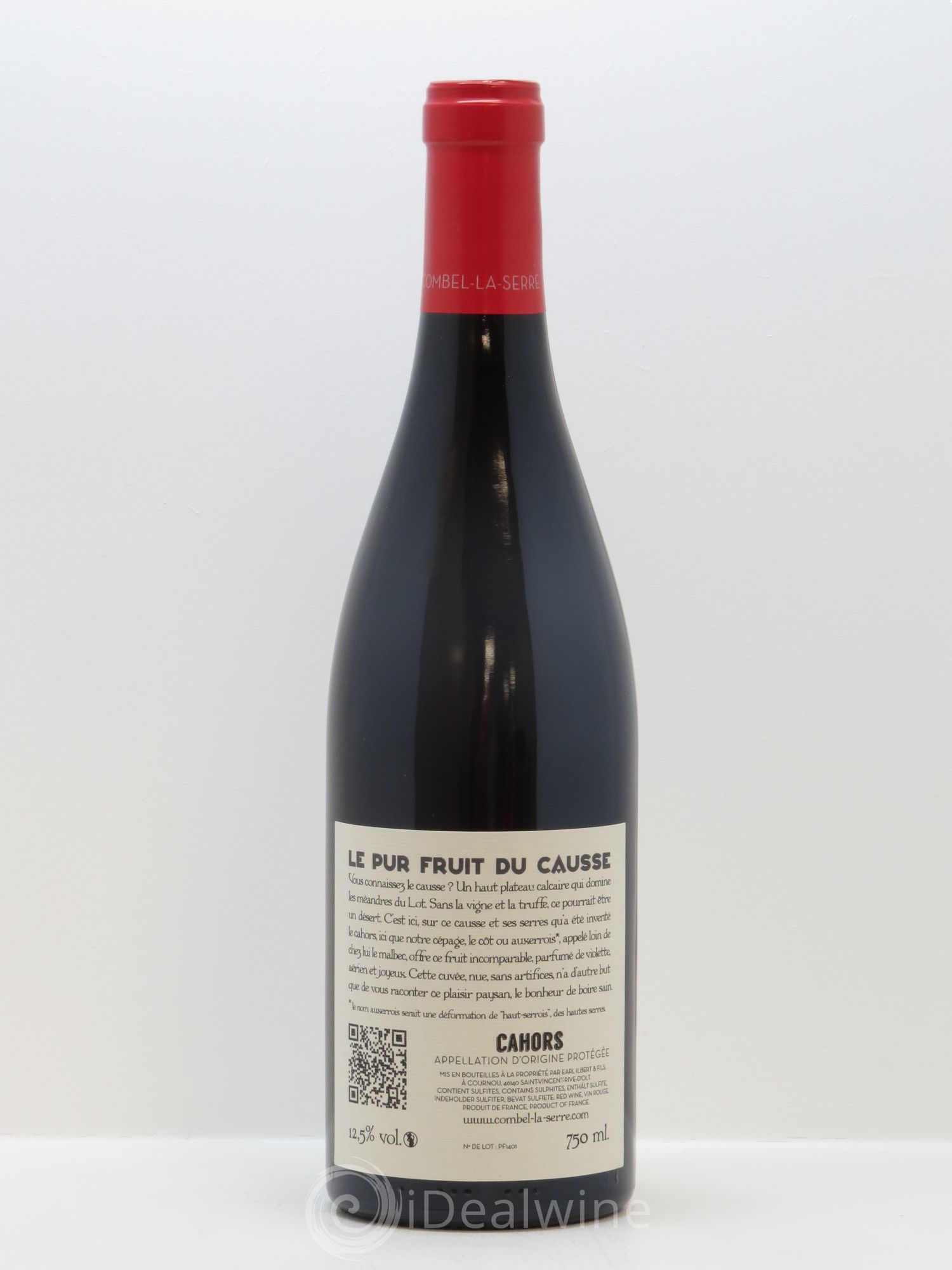 Cahors Le Pur Fruit du Causse Château Combel La Serre 2014 - Lot de 1 bouteille - 1
