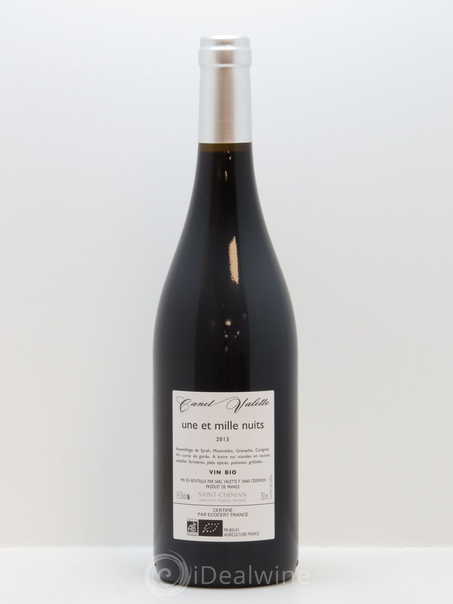 Saint-Chinian Une et mille nuits Canet-Valette (Domaine) 2013 - Lot de 1 bouteille - 1