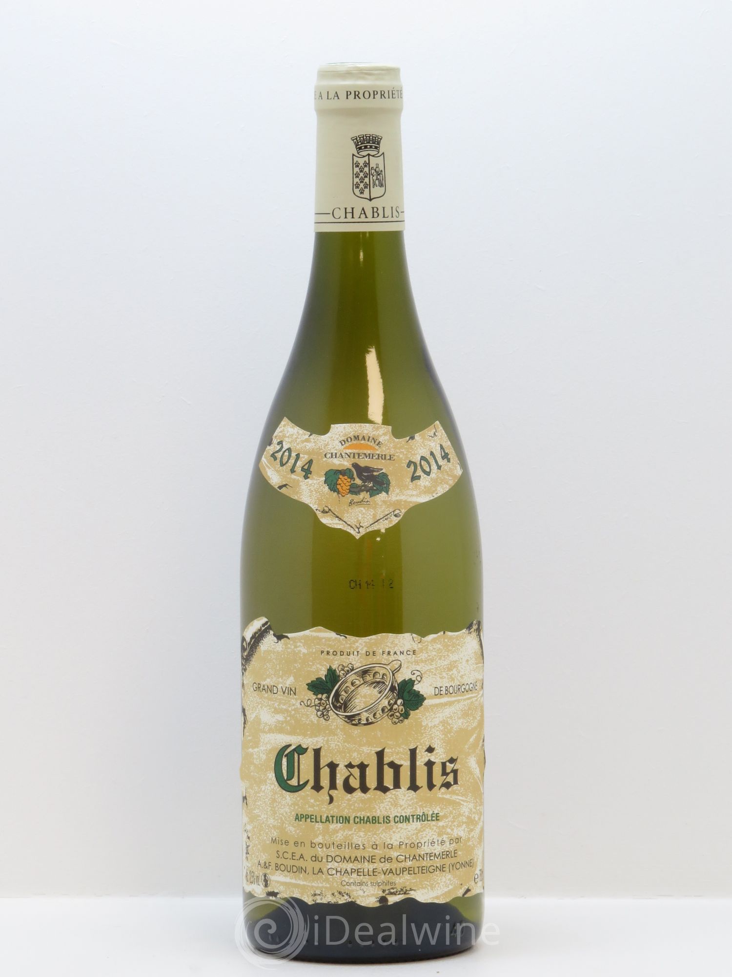 Chablis Chantemerle (Domaine de) 2014 - Lot de 1 bouteille - 0