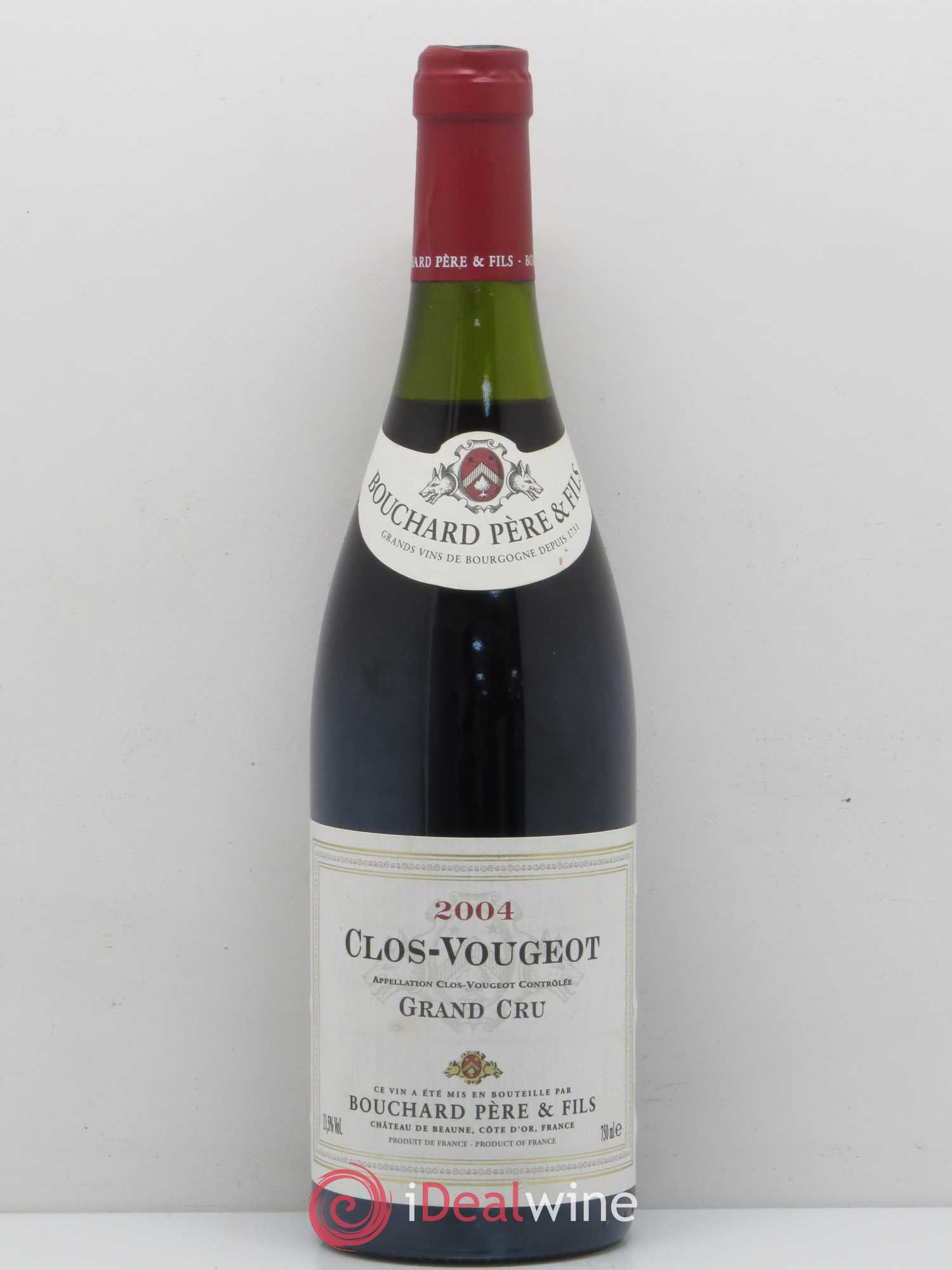 Clos de Vougeot Grand Cru Bouchard Père & Fils 2004 - Lot de 1 bouteille - 0