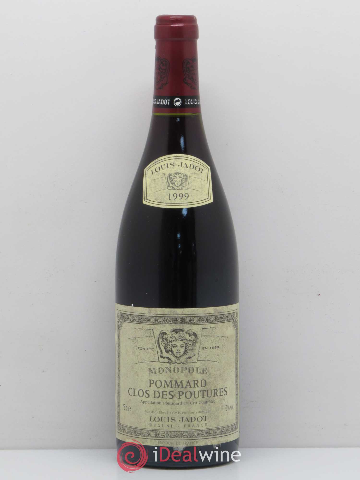 Pommard Clos des Poutures Louis Jadot 1999 - Posten von 1 Flasche - 0