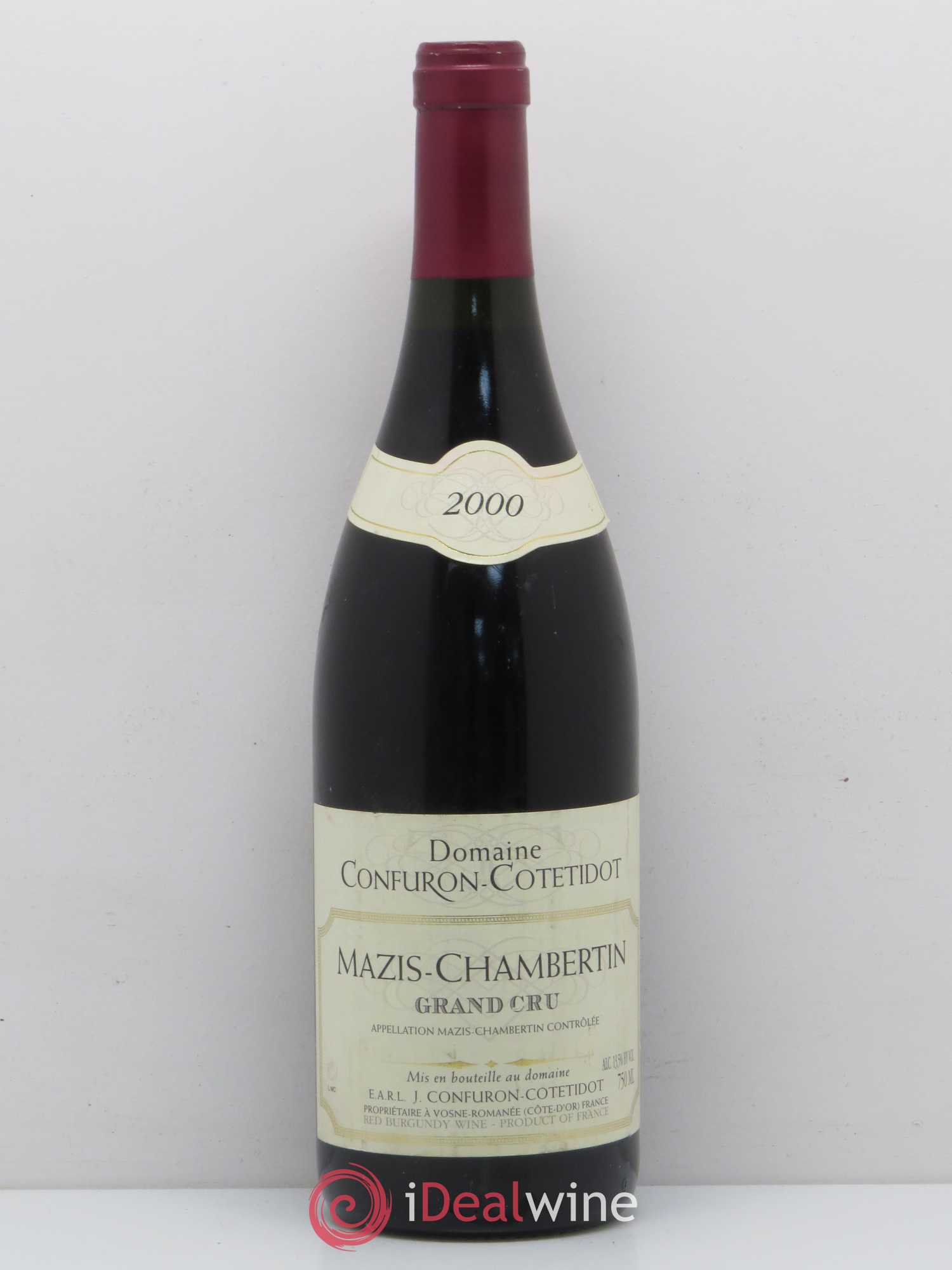 Mazis-Chambertin Grand Cru Confuron-Cotetidot 2000 - Lot de 1 bouteille - 0