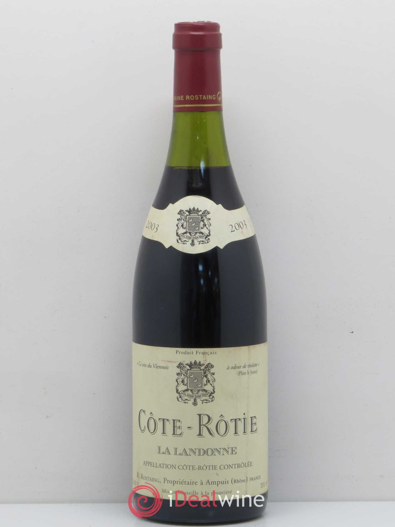 Côte-Rôtie La Landonne René Rostaing 2003 - Lot de 1 bouteille - 0