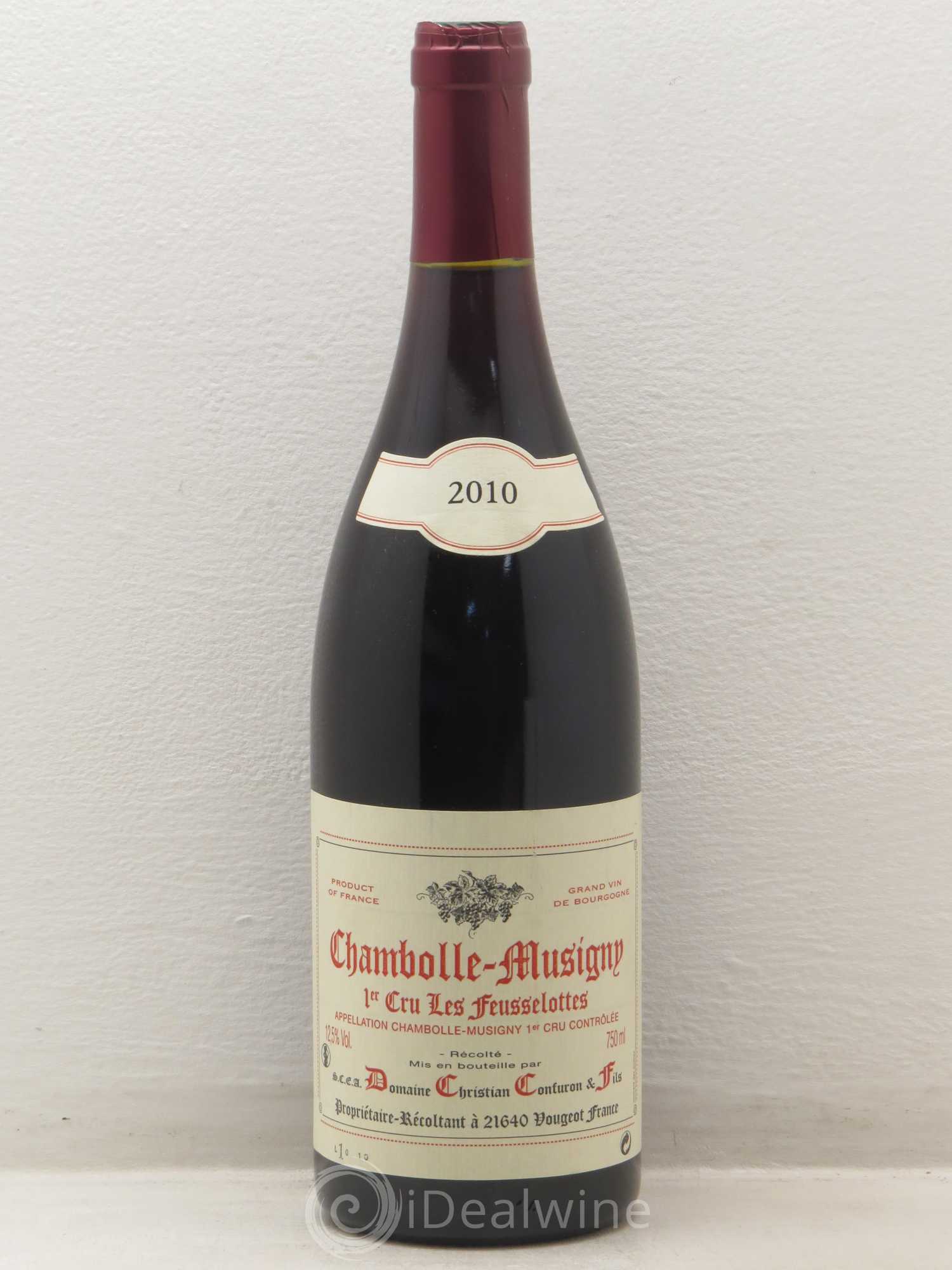 Chambolle-Musigny 1er Cru Les Feusselottes Christian Confuron Et Fils 2010 - Posten von 1 Flasche - 0