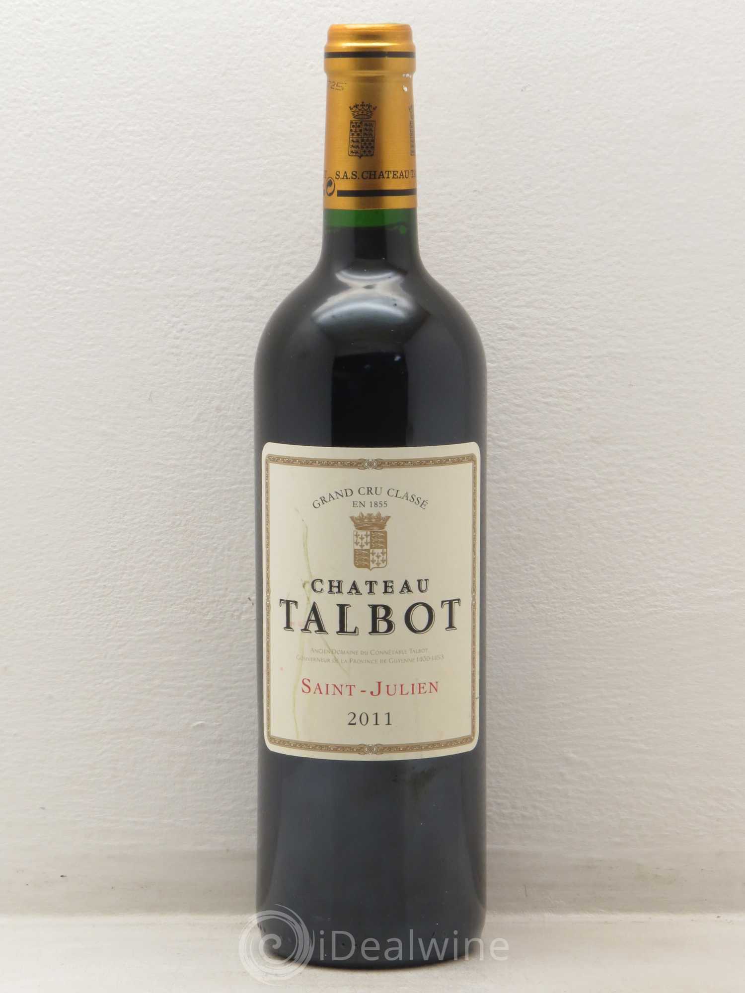 Château Talbot 4ème Grand Cru Classé 2011 - Lot de 1 bouteille - 0
