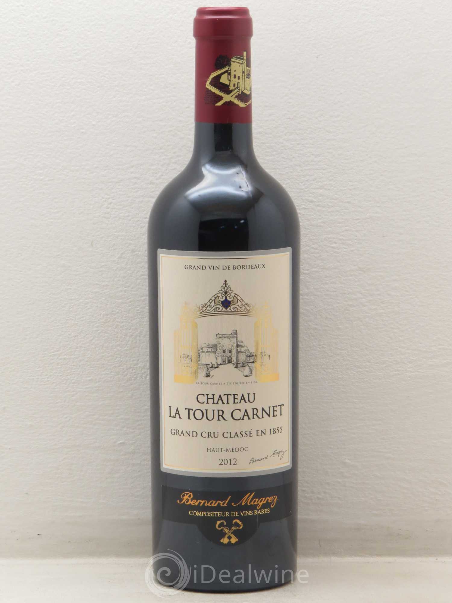 Château la Tour Carnet 4ème Grand Cru Classé 2012 - Lot de 1 bouteille - 0