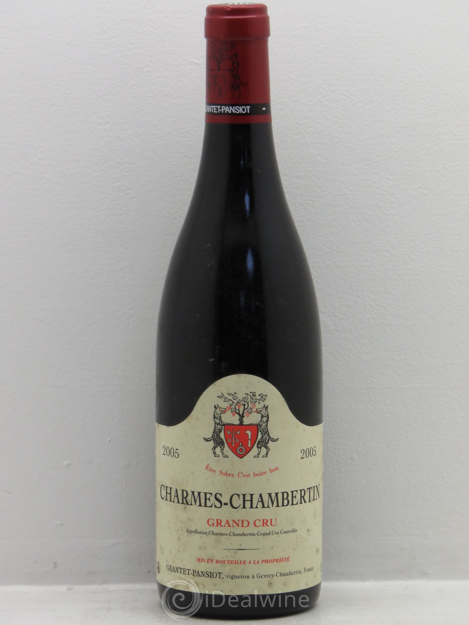 Charmes-Chambertin Grand Cru Geantet-Pansiot 2005 - Lot de 1 bouteille - 0