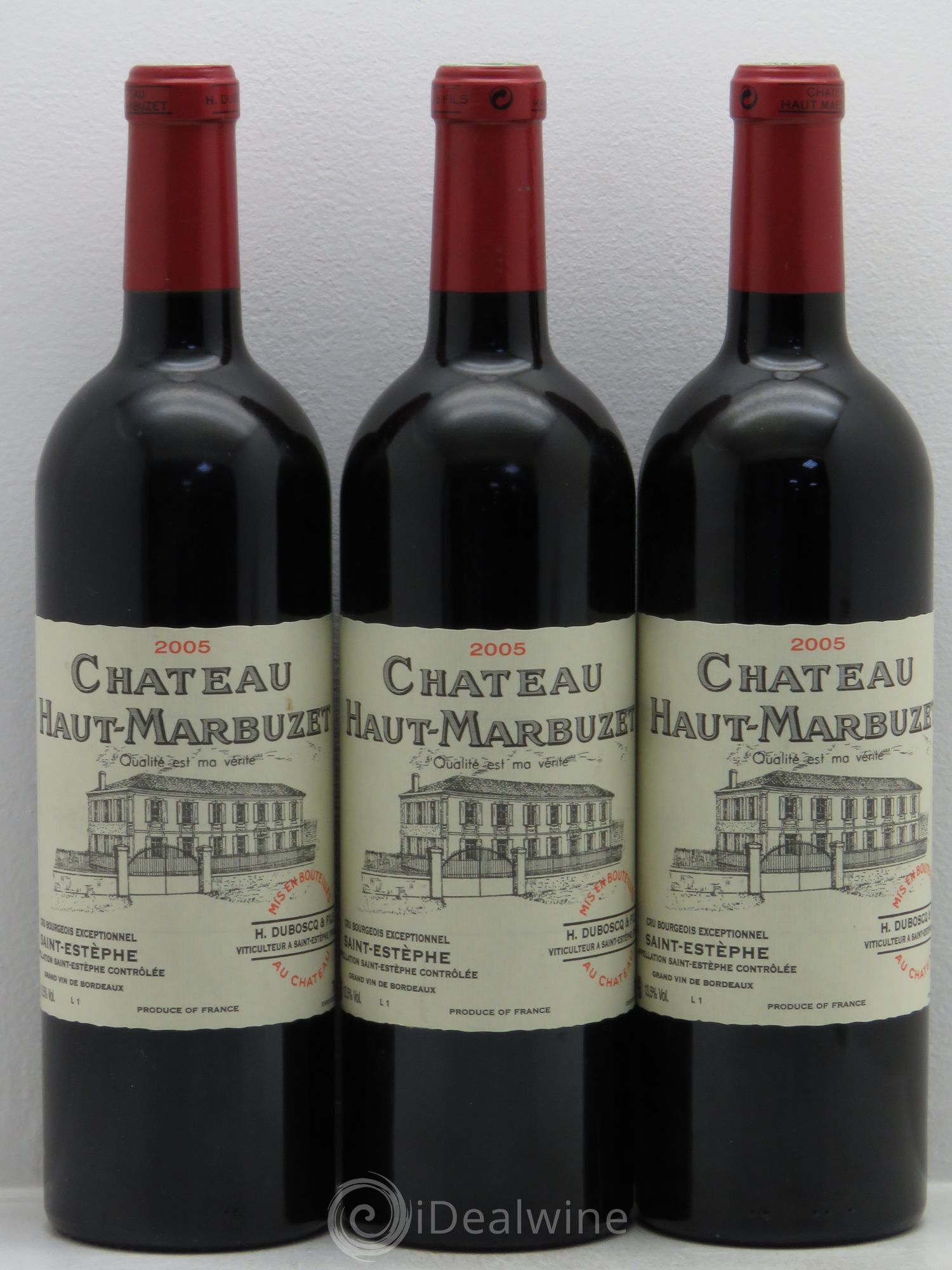 Château Haut Marbuzet 2005 - Lot de 3 bouteilles - 0
