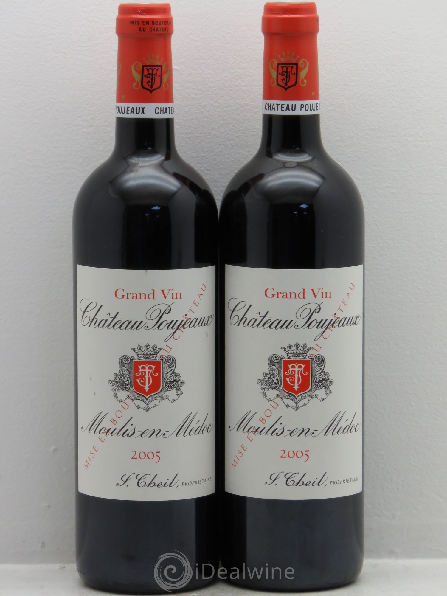 Château Poujeaux 2005 - Lot de 2 bouteilles - 0