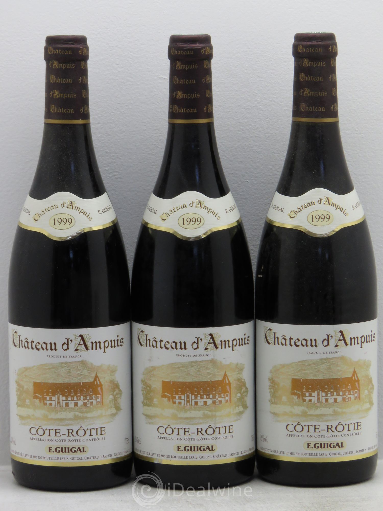 Côte-Rôtie Château d'Ampuis Guigal 1999 - Lot de 3 bouteilles - 0
