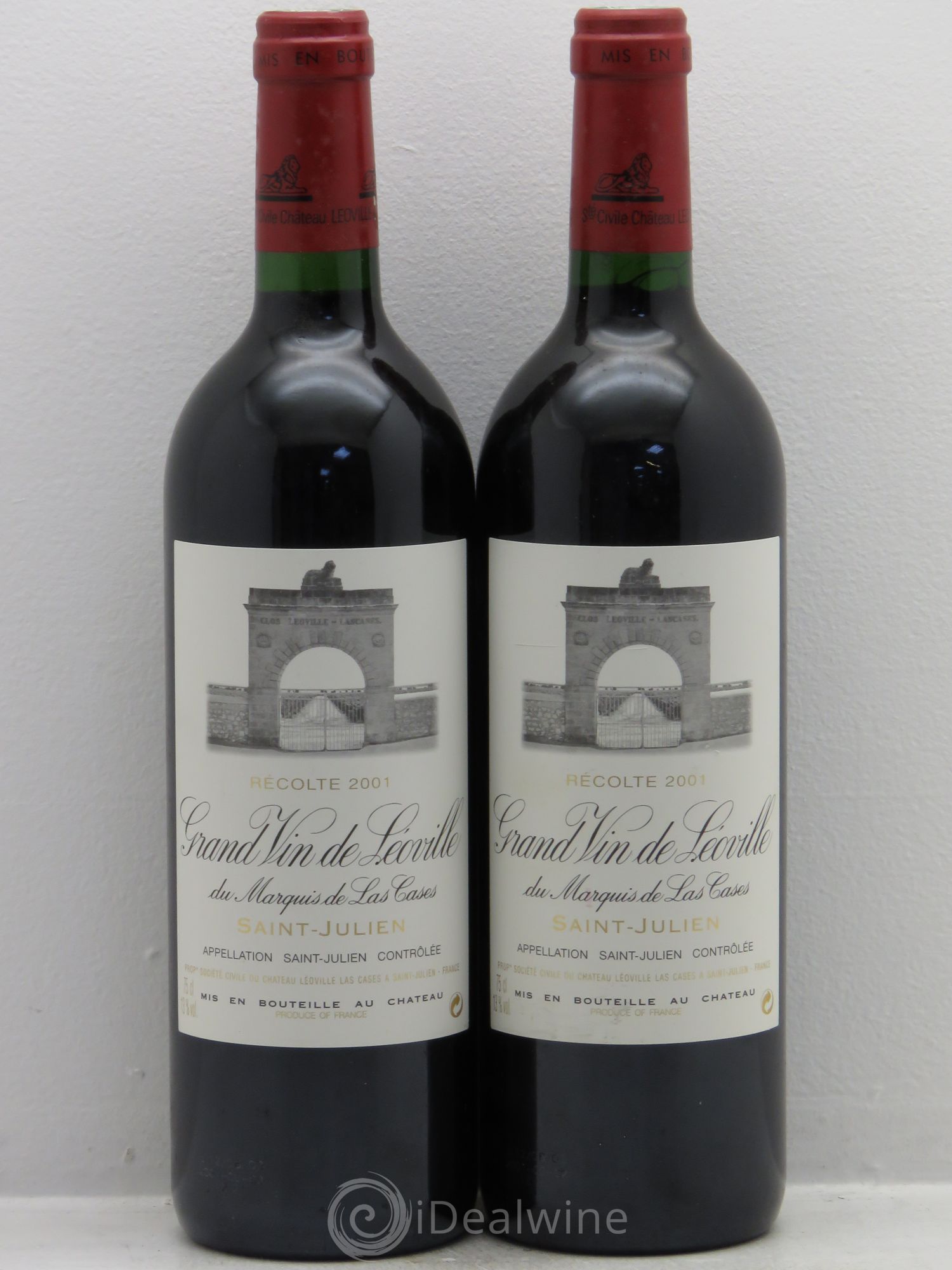 Château Léoville Las Cases 2ème Grand Cru Classé 2001 - Lot de 2 bouteilles - 0