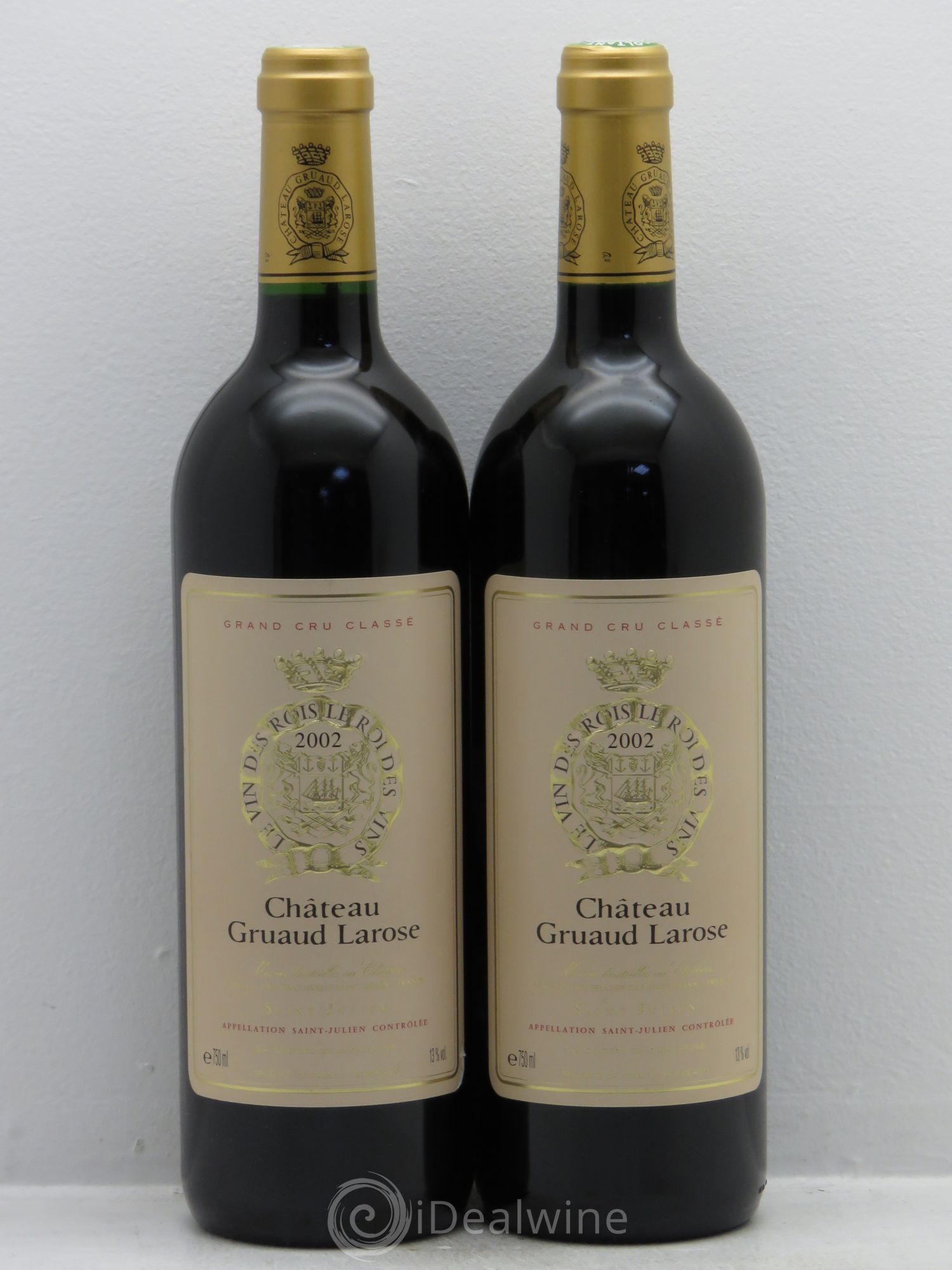 Château Gruaud Larose 2ème Grand Cru Classé 2002 - Lot de 2 bouteilles - 0
